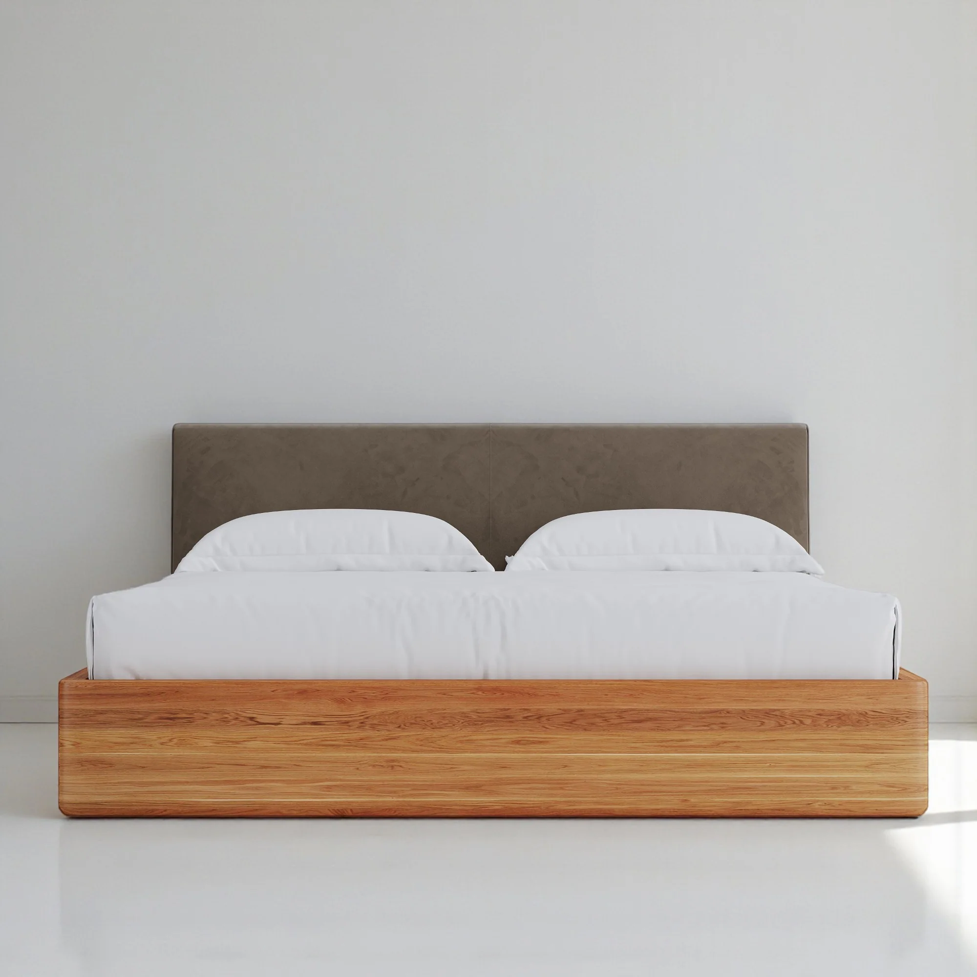 Aari Bed (Built-in Storage) - Solid Teak/Walnut/Oak Wood (Queen) - Image 16