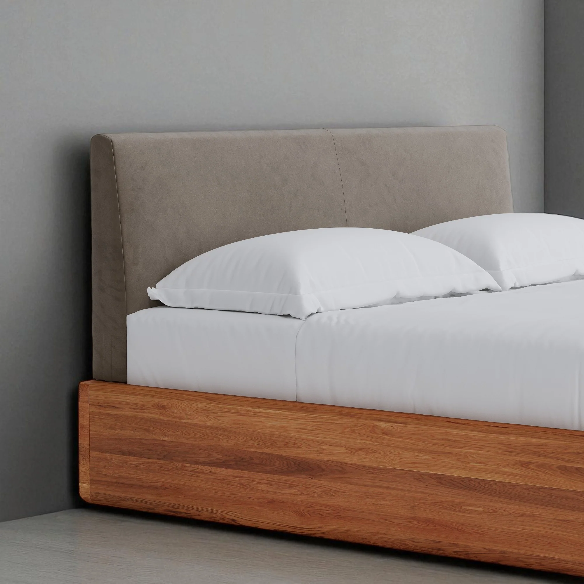 Aari Bed (Built-in Storage) - Solid Teak/Walnut/Oak Wood (Queen) - Image 18