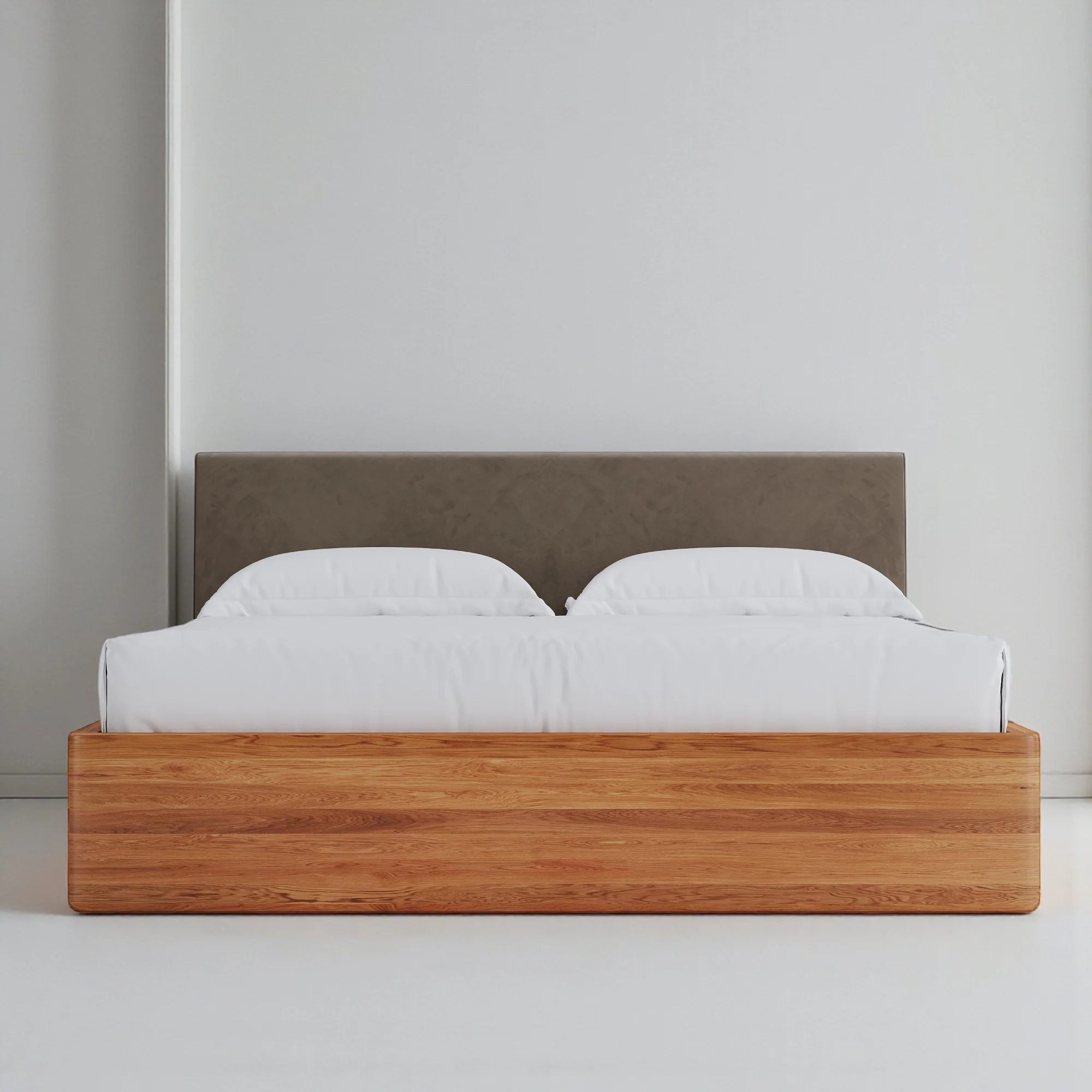 Aari Bed (Built-in Storage) - Solid Teak/Walnut/Oak Wood (Queen) - Image 24