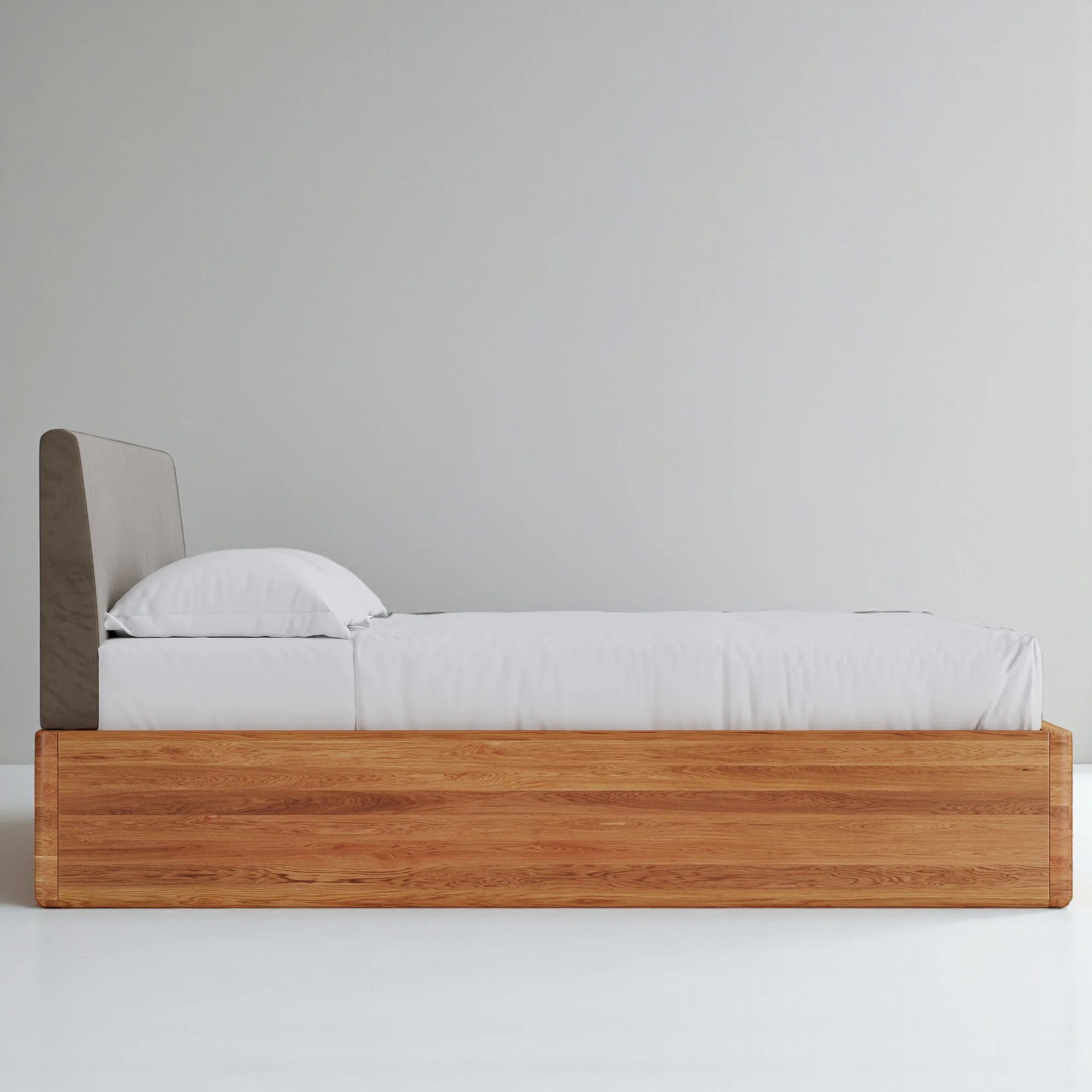 Aari Bed (Built-in Storage) - Solid Teak/Walnut/Oak Wood (Queen) - Image 23