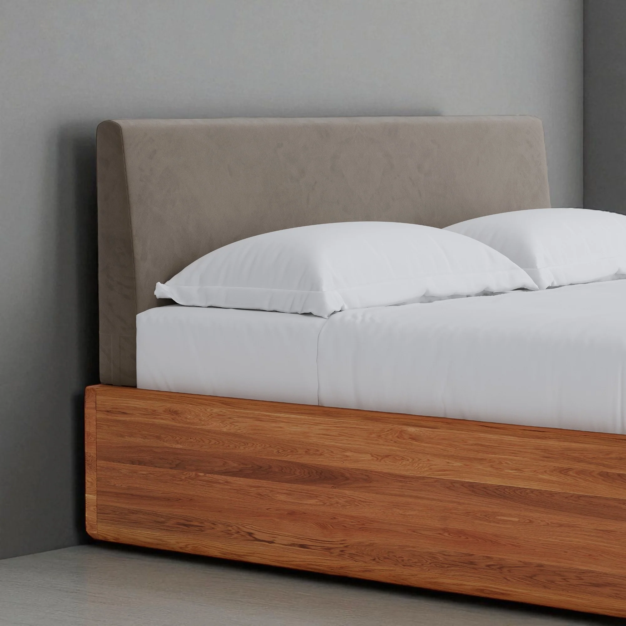 Aari Bed (Built-in Storage) - Solid Teak/Walnut/Oak Wood (Queen) - Image 26