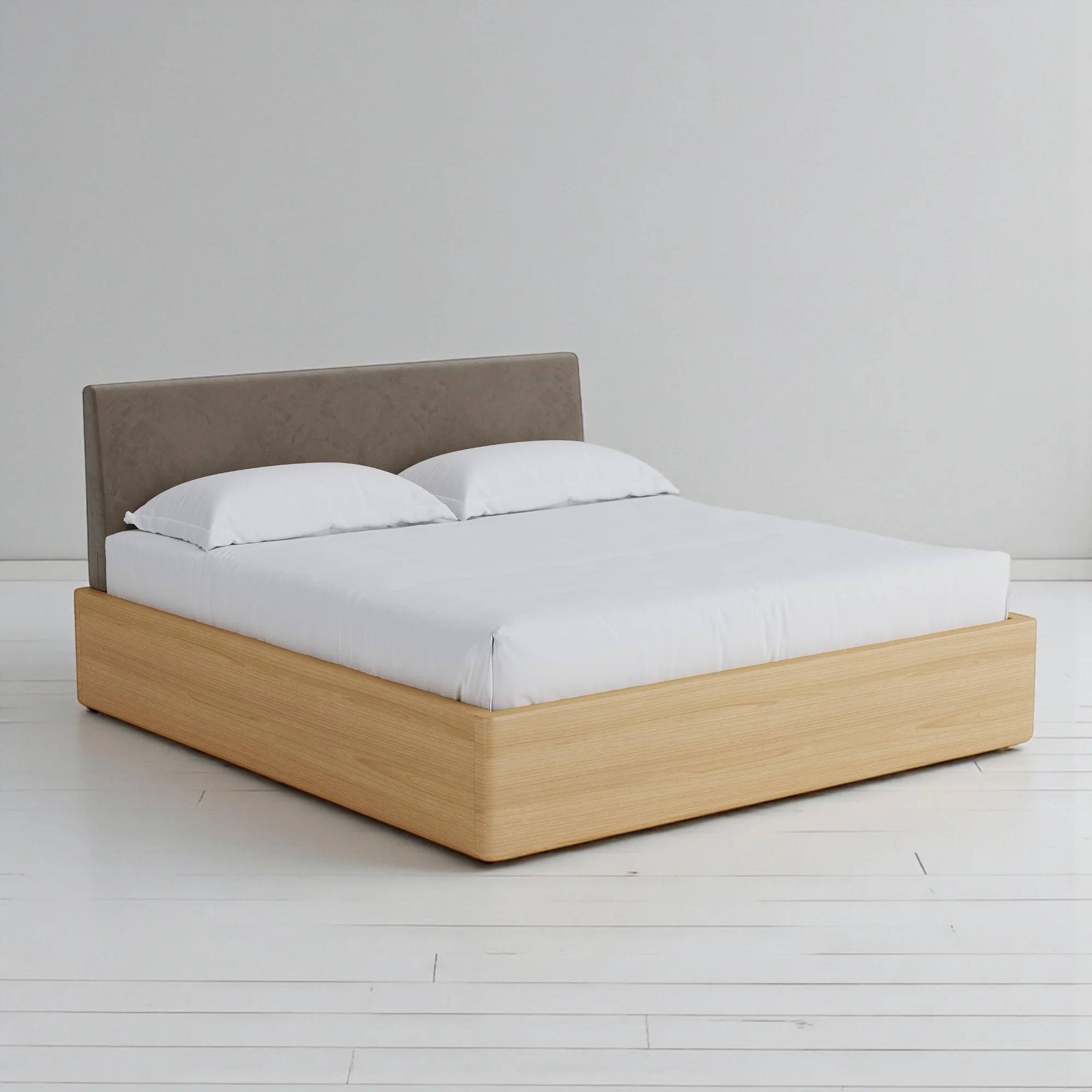 Aari Bed (Built-in Storage) - Solid Teak/Walnut/Oak Wood (Queen) - Image 35