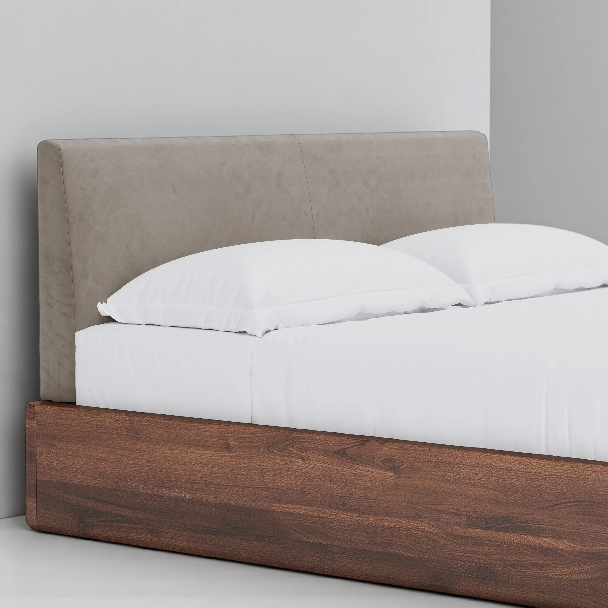 Aari Bed (Built-in Storage) - Solid Teak/Walnut/Oak Wood (Queen) - Image 5