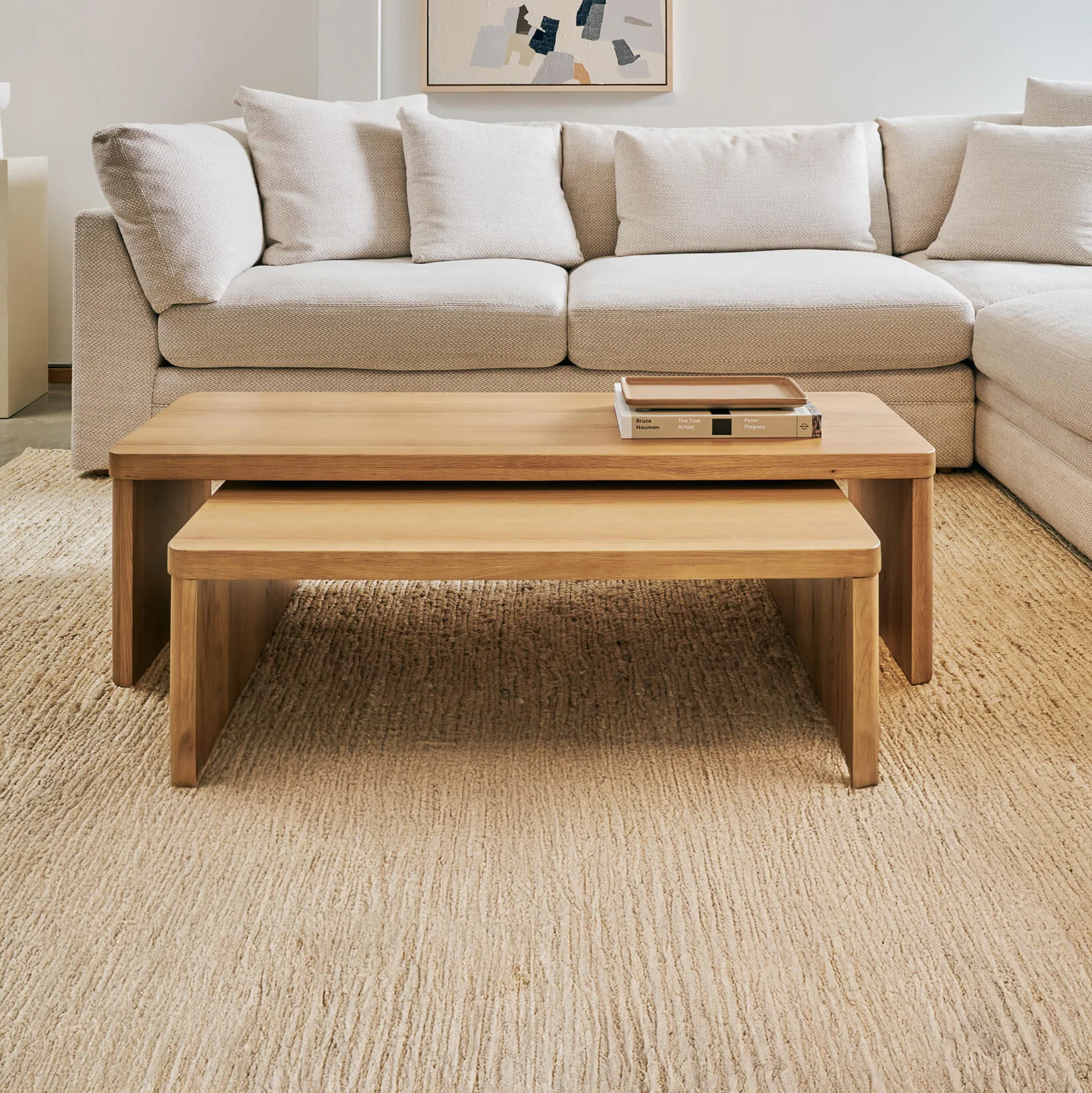 Akasa Coffee Table - Solid Walnut/Teak/Oak Wood - Image 9