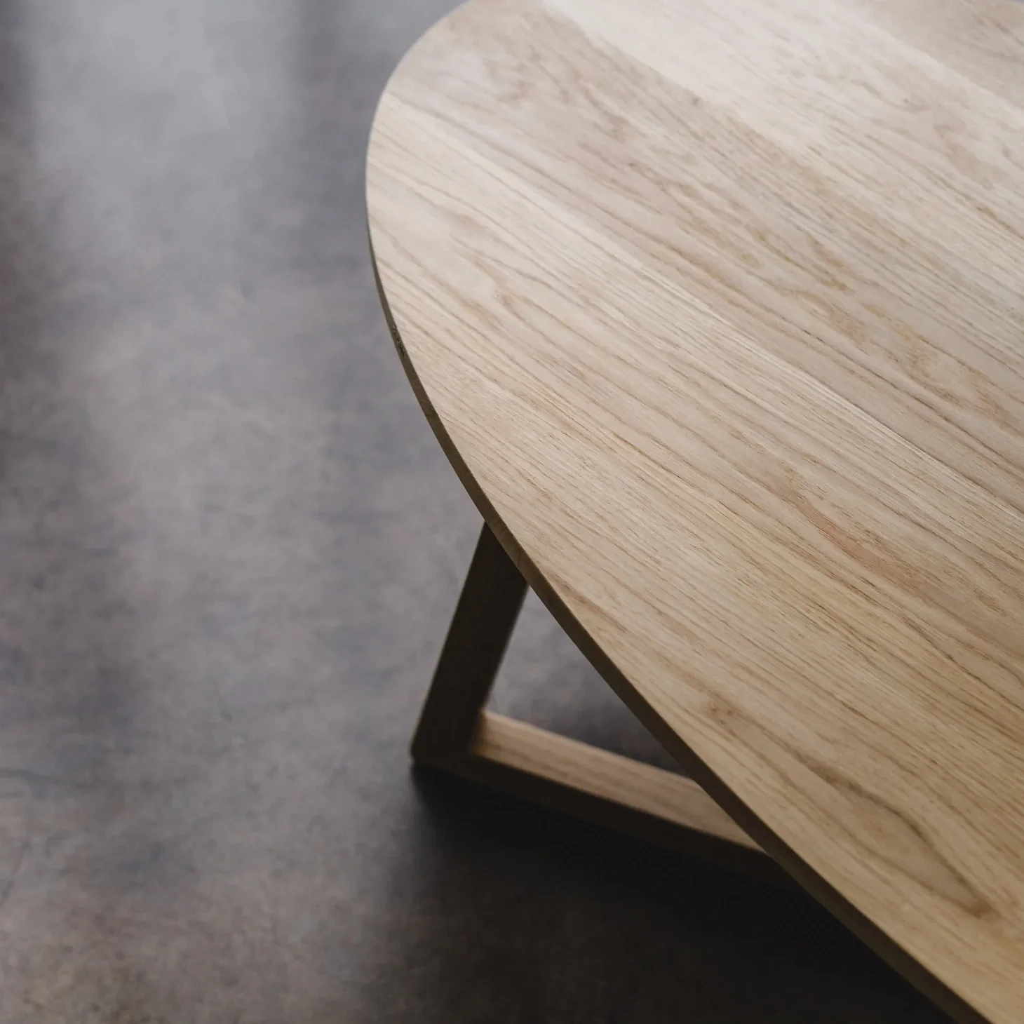 Ellipse Coffee Table - Solid Walnut/Teak/Oak Wood - Image 3