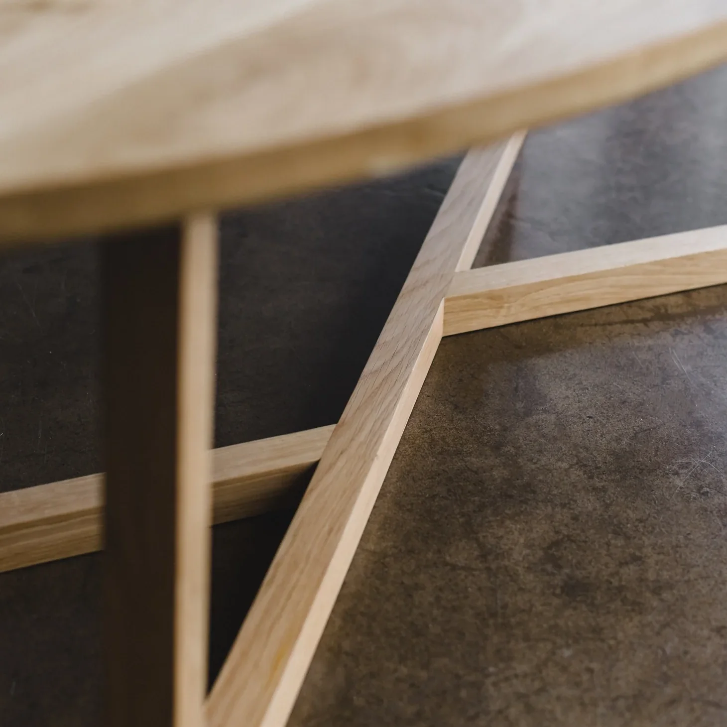 Ellipse Coffee Table - Solid Walnut/Teak/Oak Wood - Image 4