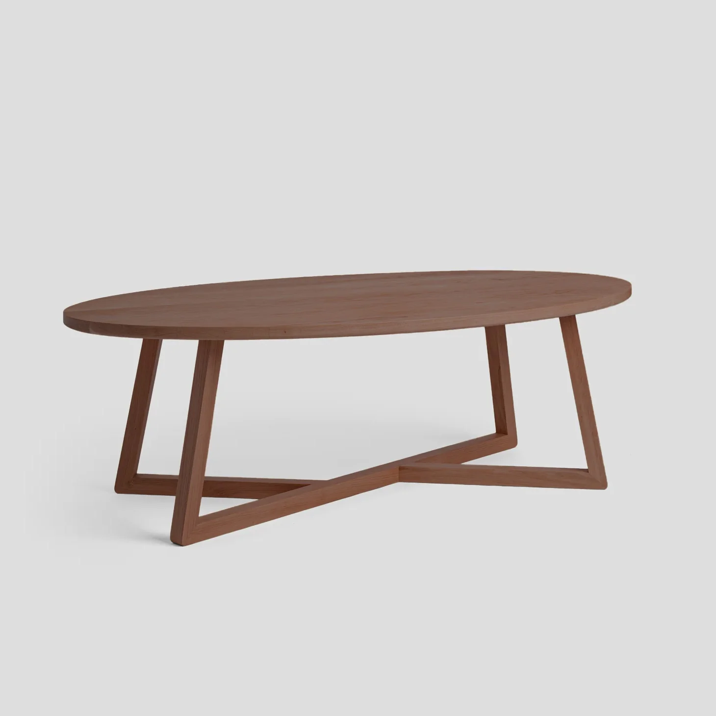 Ellipse Coffee Table - Solid Walnut/Teak/Oak Wood - Image 7