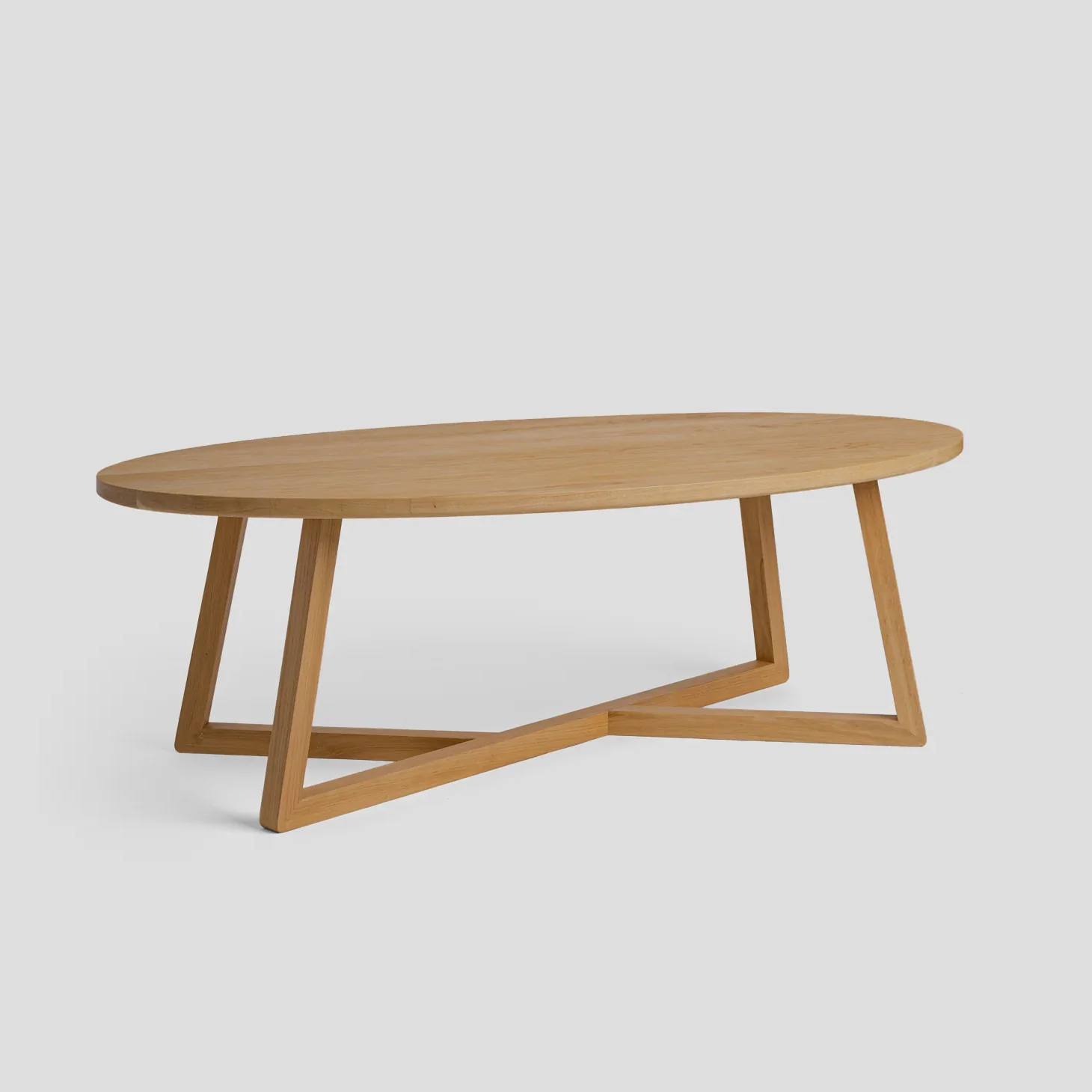Ellipse Coffee Table - Solid Walnut/Teak/Oak Wood - Image 9