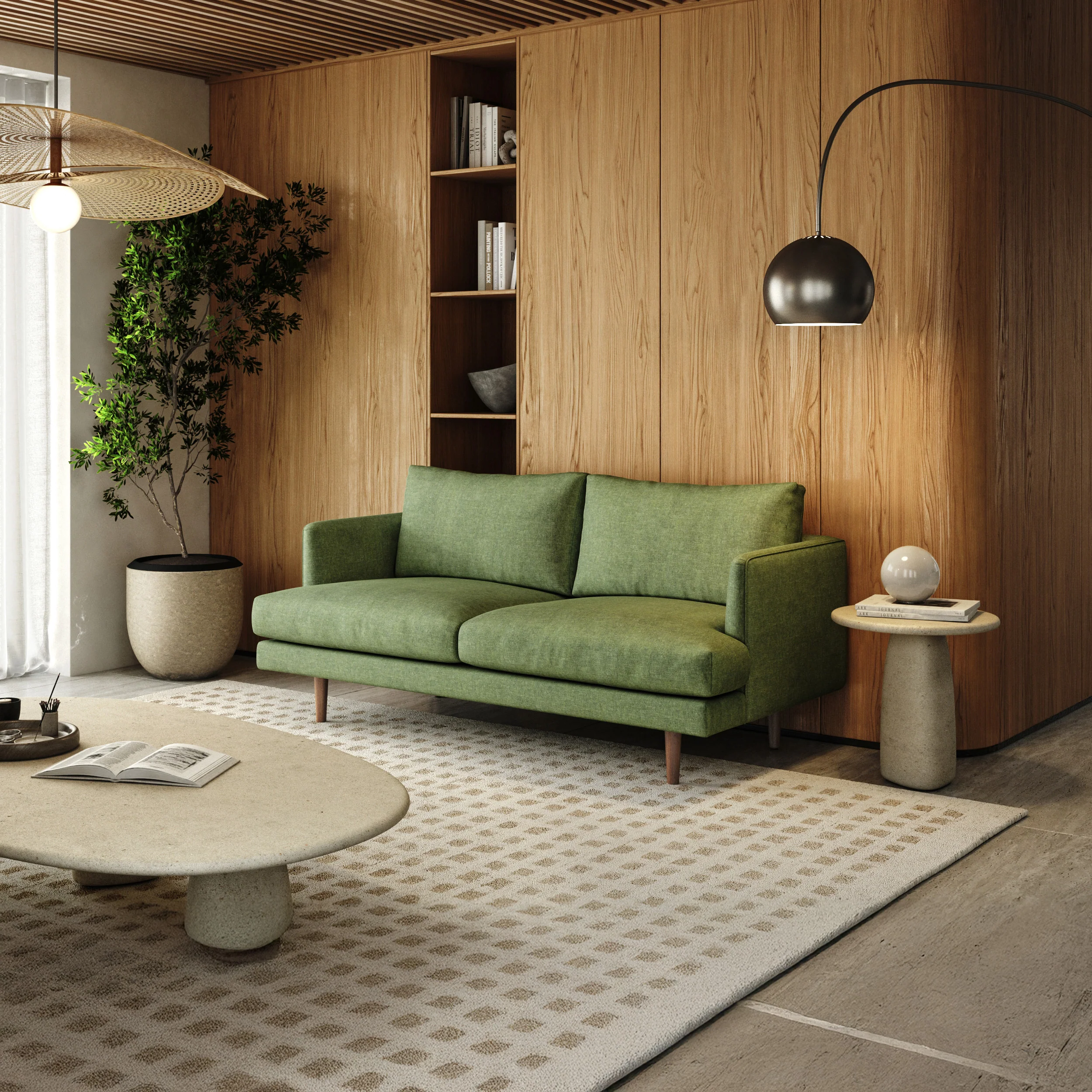 Anne Sofa | 2 Seater | Polyfill Cushion (5.6 feet) | Removable Fabric - Image 10