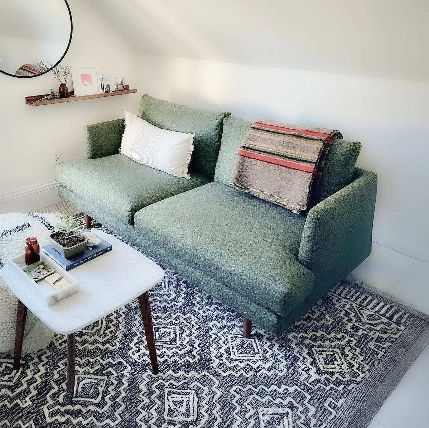 Anne Sofa | 2 Seater | Polyfill Cushion (5.6 feet) | Removable Fabric - Image 11
