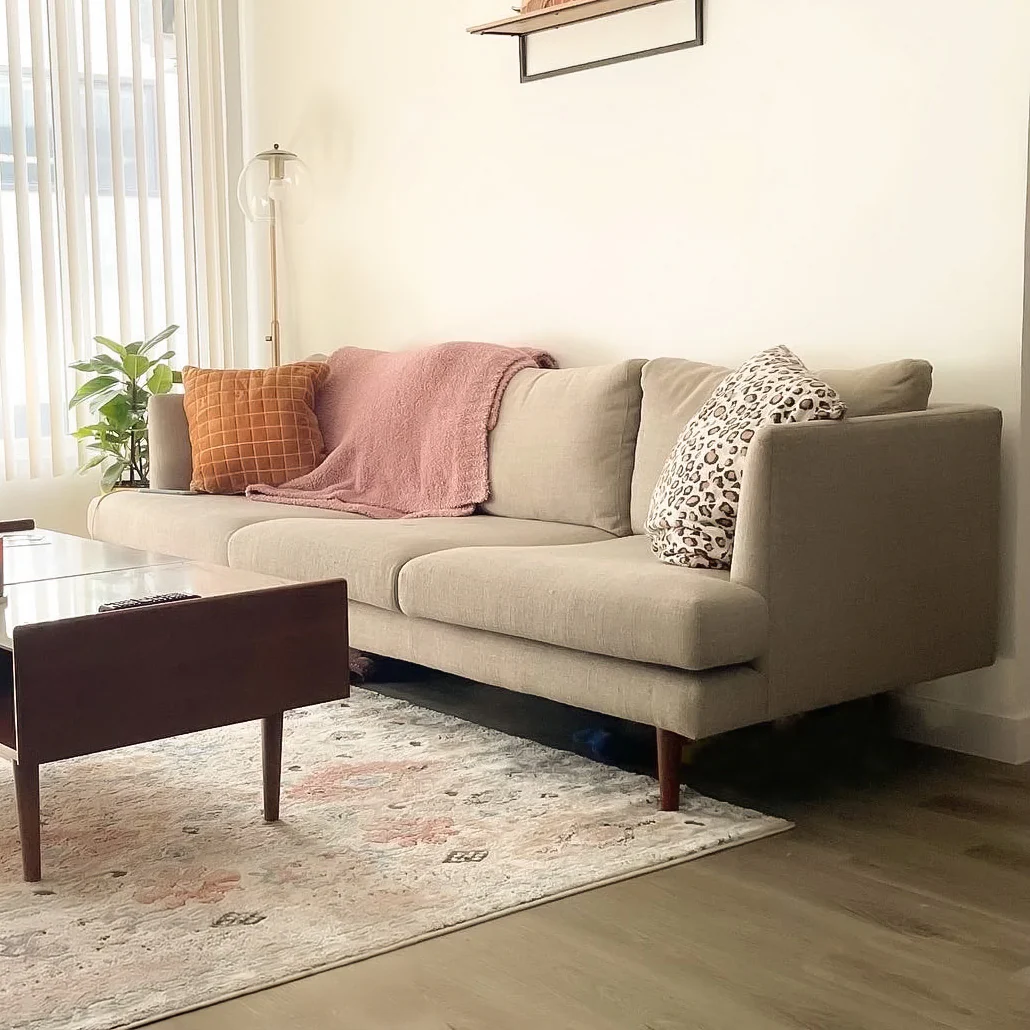 Anne Sofa | 3 Seater | Polyfill Cushion (7 feet) | Removable Fabric - Image 11