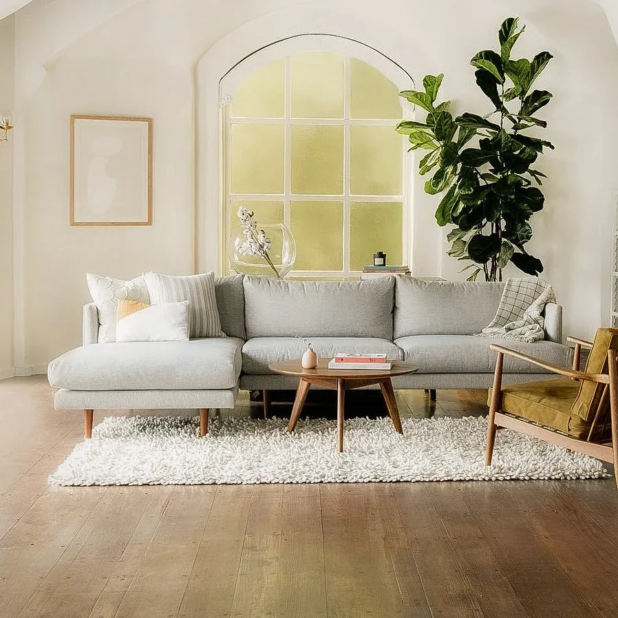 Anne Sofa | L Shaped Sectional | Down-feather Back Cushion (9.3 feet) XL | Removable Fabric - Image 27