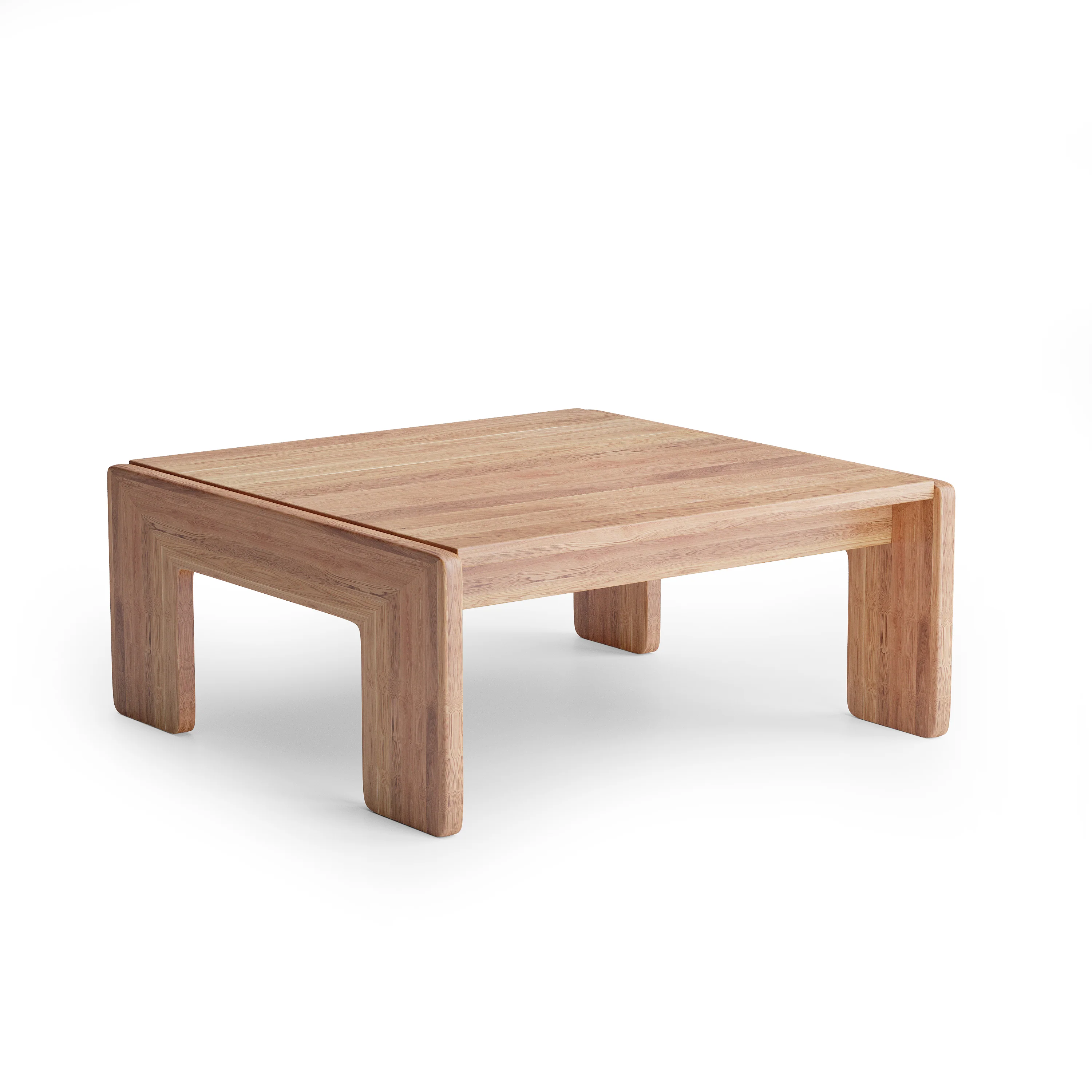 Nordhaven Coffee Table - Solid Walnut/Teak/Oak Wood (Square) - Image 12