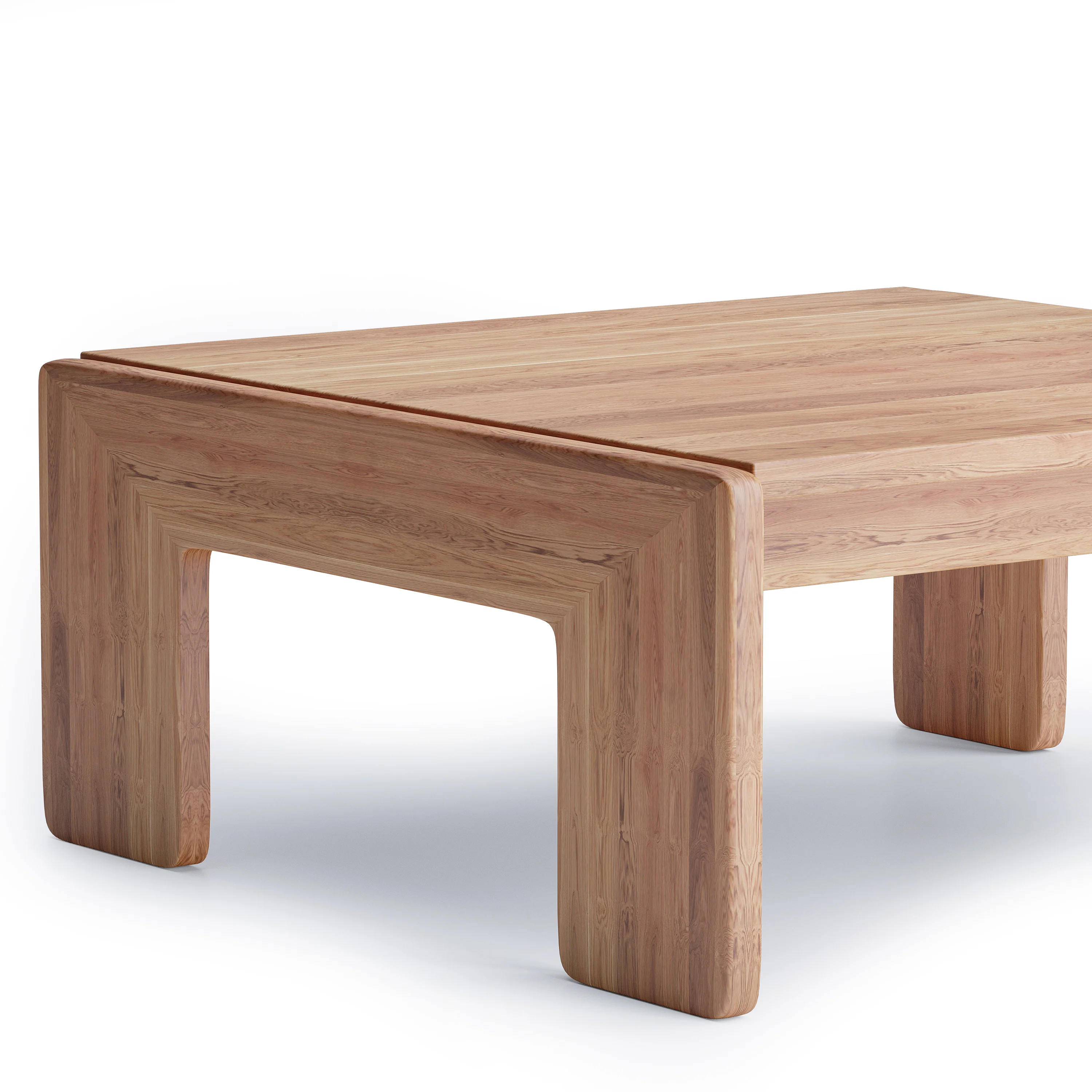 Nordhaven Coffee Table - Solid Walnut/Teak/Oak Wood (Square) - Image 13