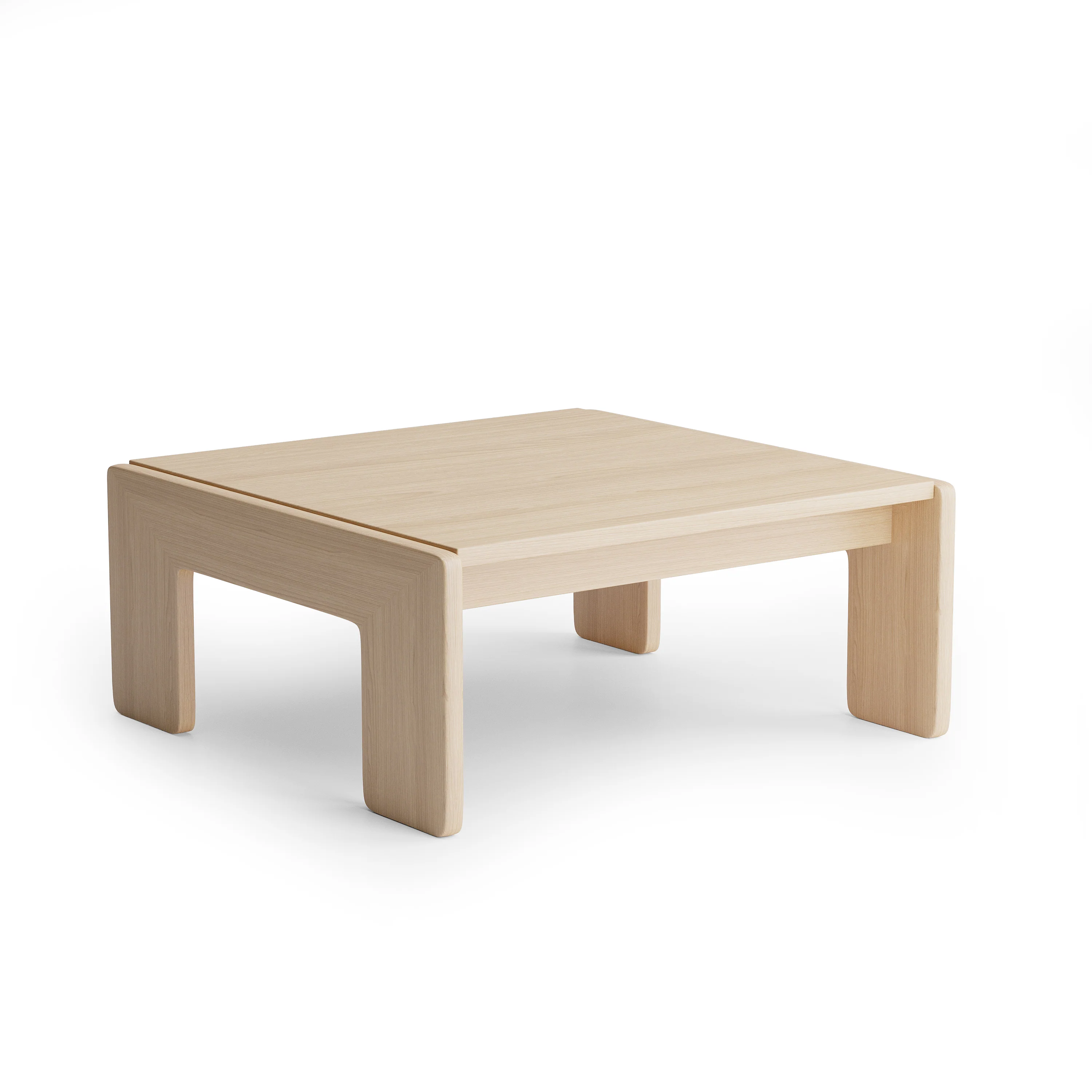 Nordhaven Coffee Table - Solid Walnut/Teak/Oak Wood (Square) - Image 18