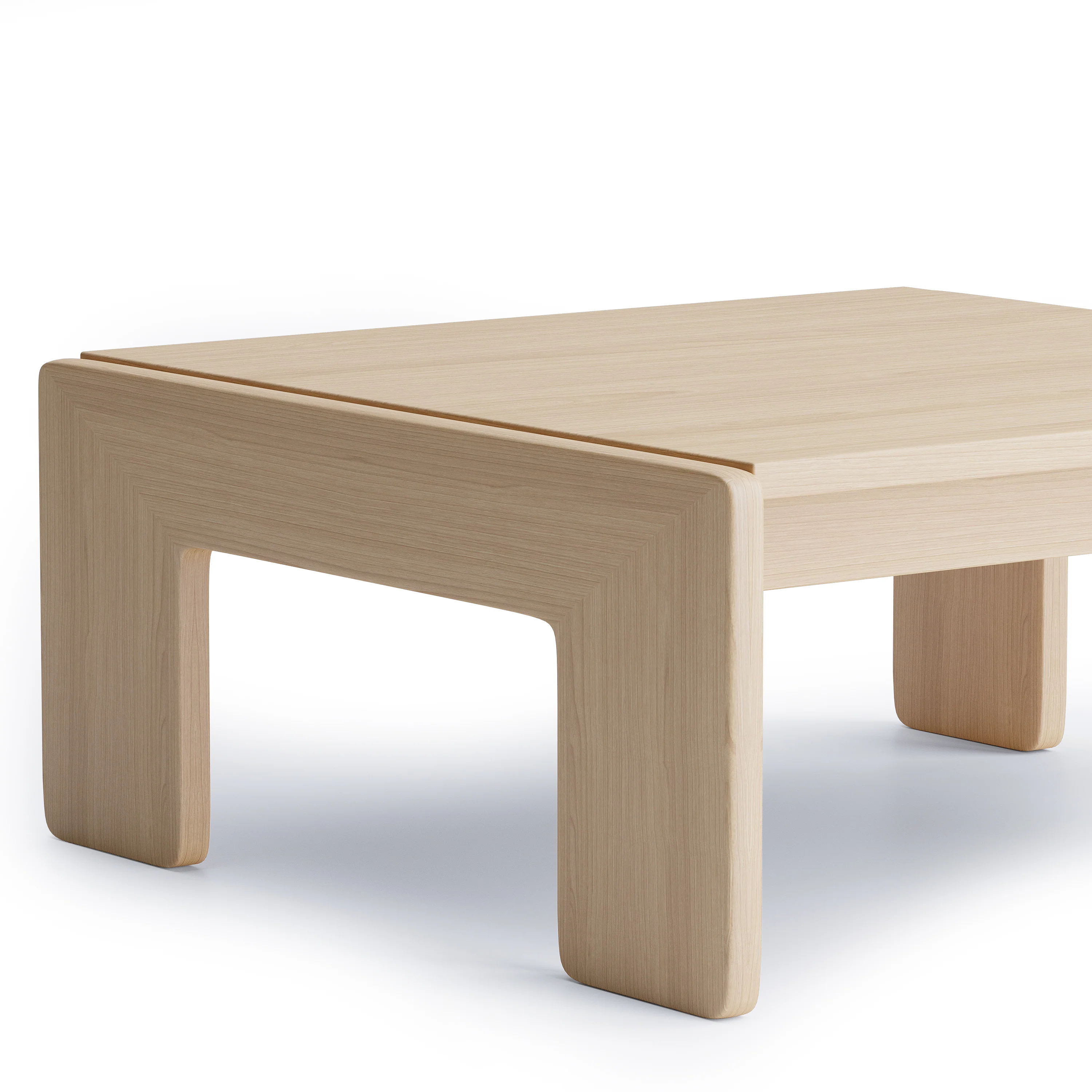 Nordhaven Coffee Table - Solid Walnut/Teak/Oak Wood (Square) - Image 20