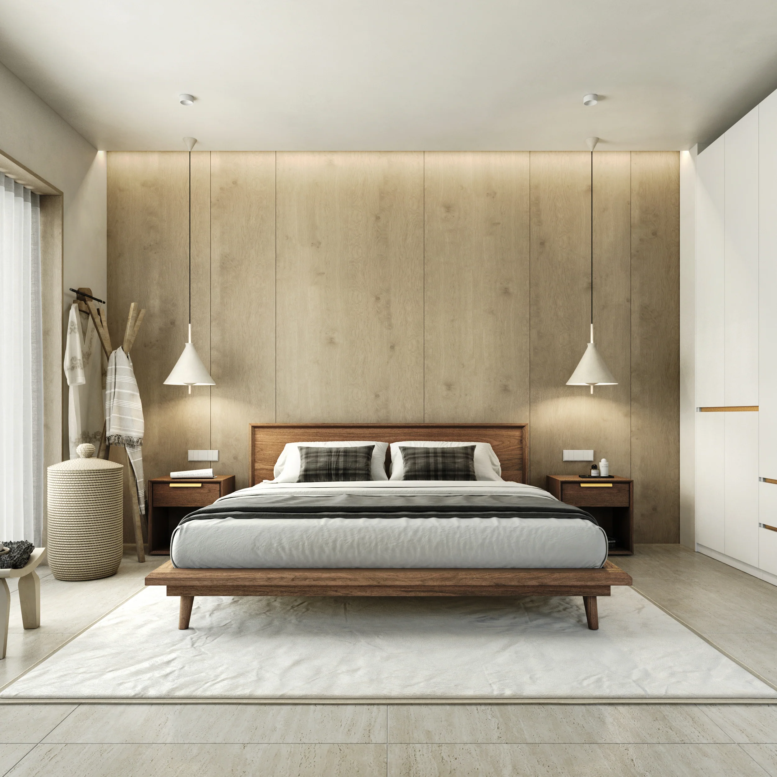 Bon Bed - Solid Teak/Walnut/Oak Wood (King) - Image 26