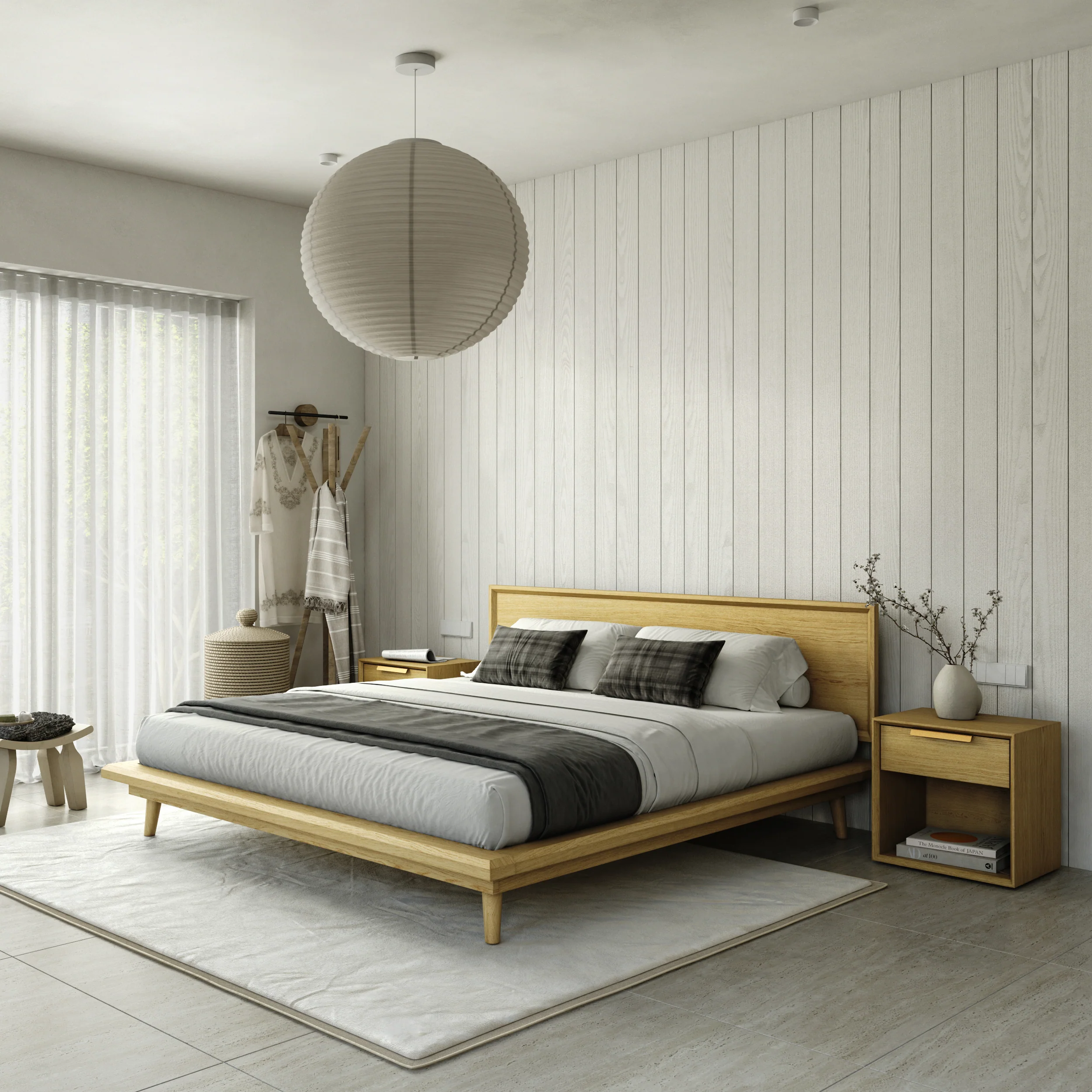 Bon Bed - Solid Teak/Walnut/Oak Wood (King) - Image 31