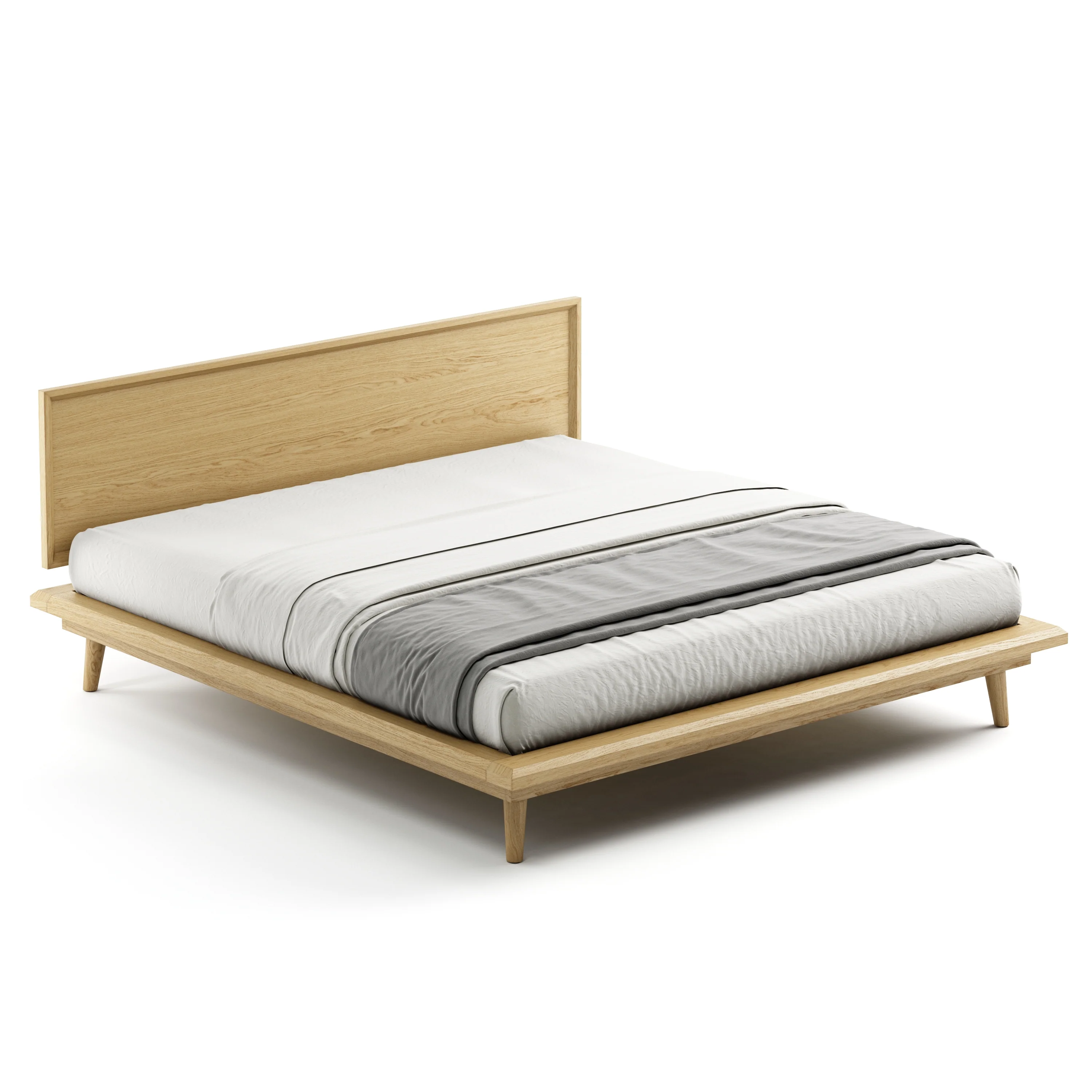 Bon Bed - Solid Teak/Walnut/Oak Wood (King) - Image 33