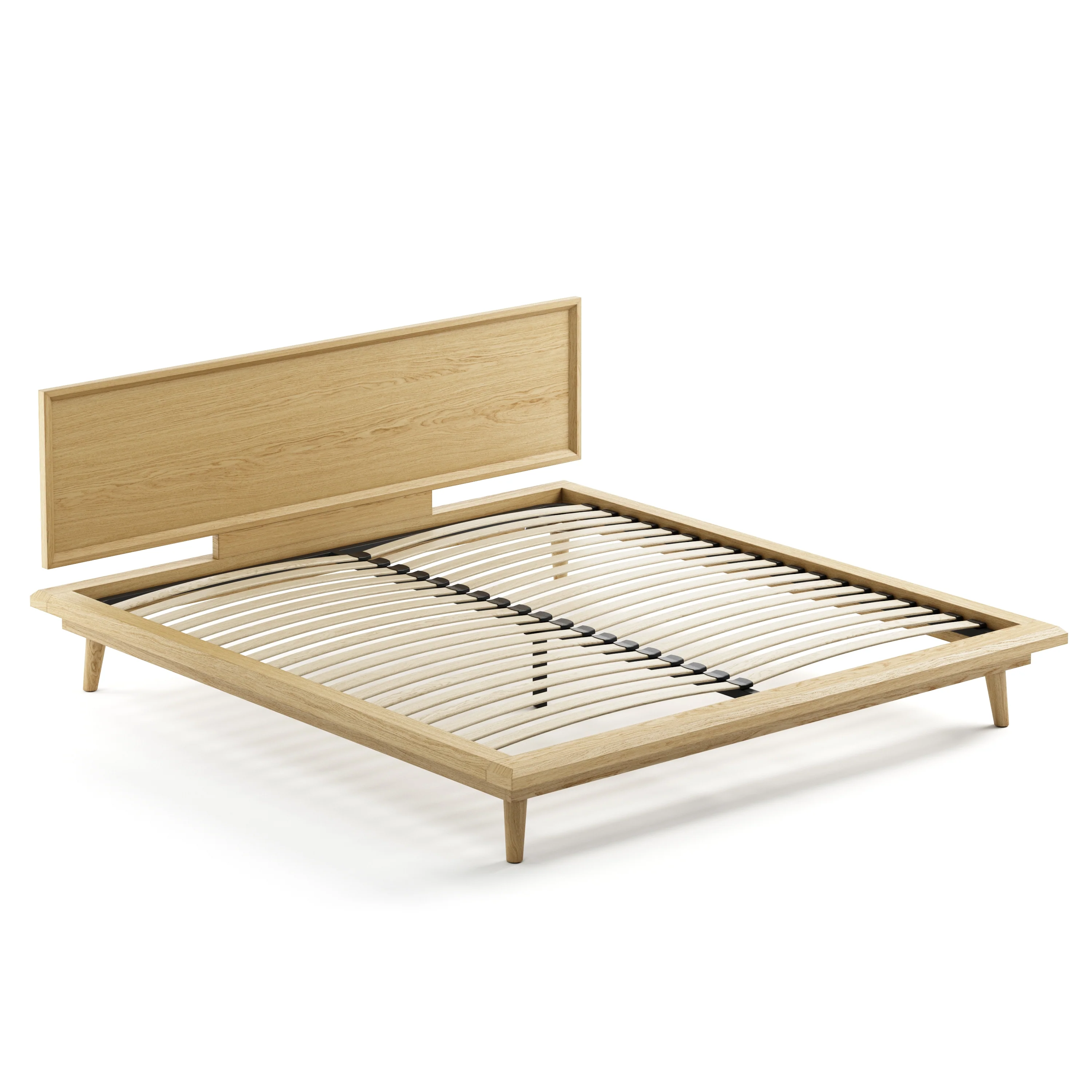 Bon Bed - Solid Teak/Walnut/Oak Wood (King) - Image 36