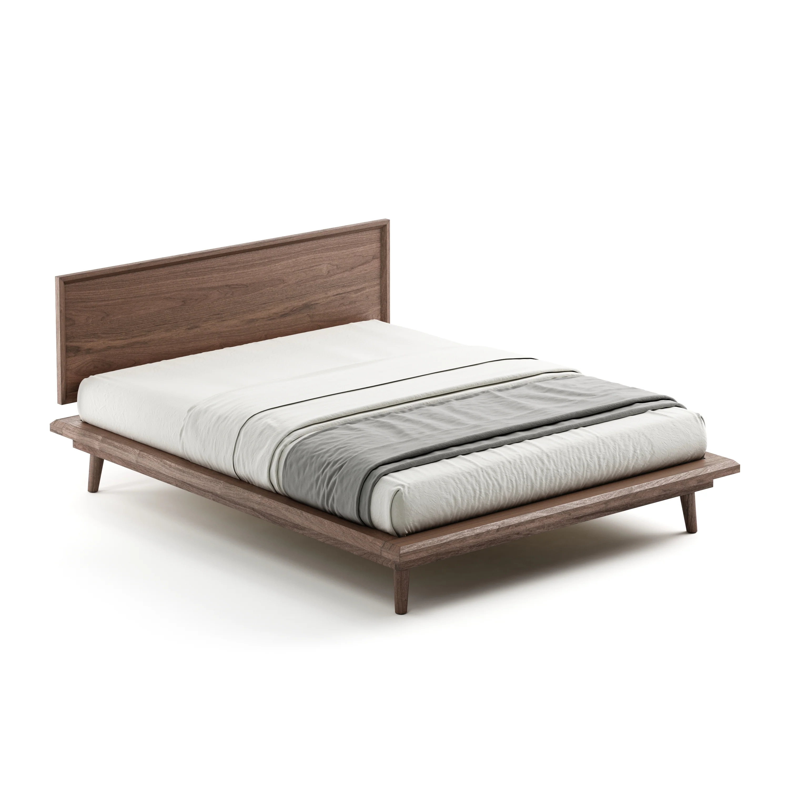 Bon Bed - Solid Teak/Walnut/Oak Wood (Queen) - Image 21