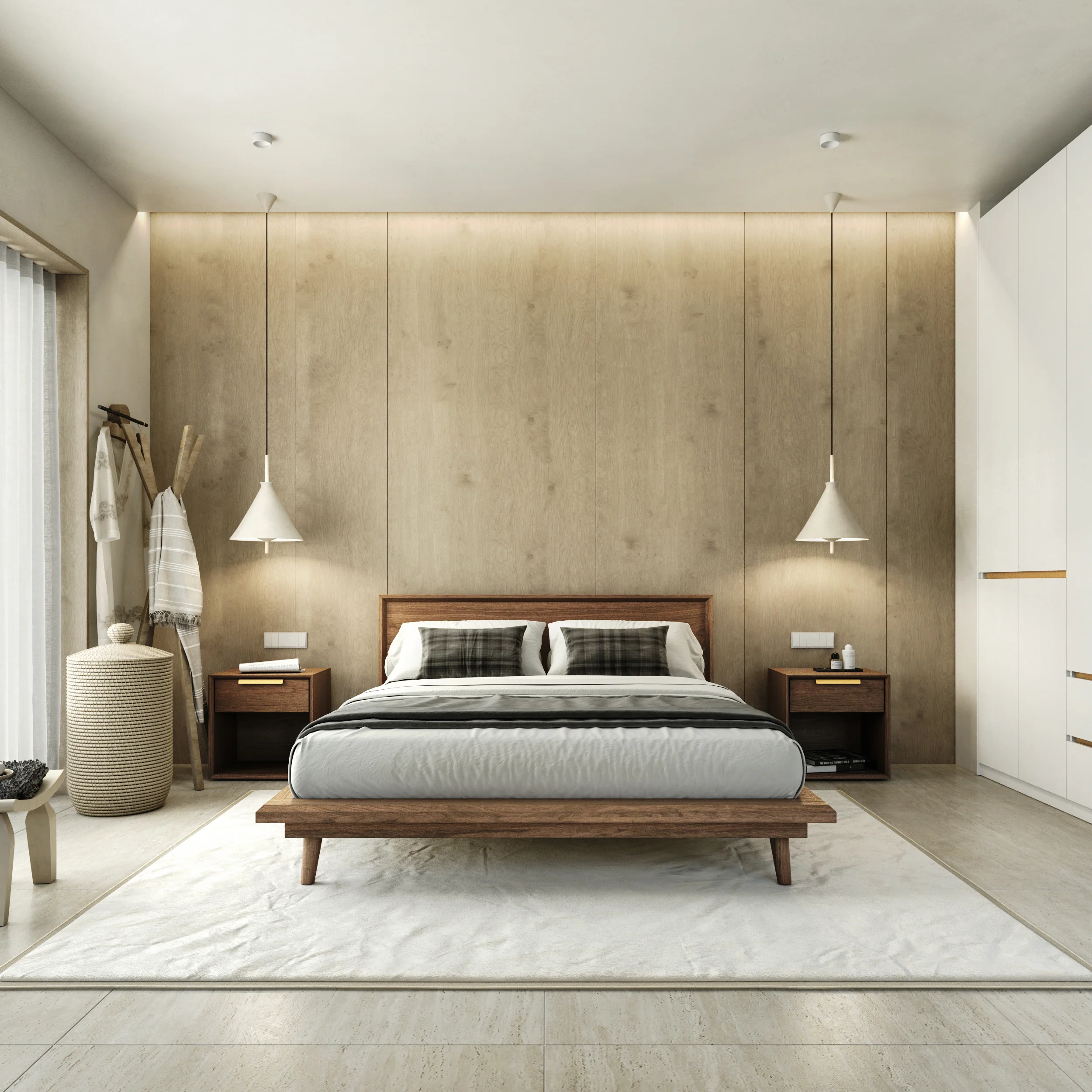 Bon Bed - Solid Teak/Walnut/Oak Wood (Queen) - Image 23