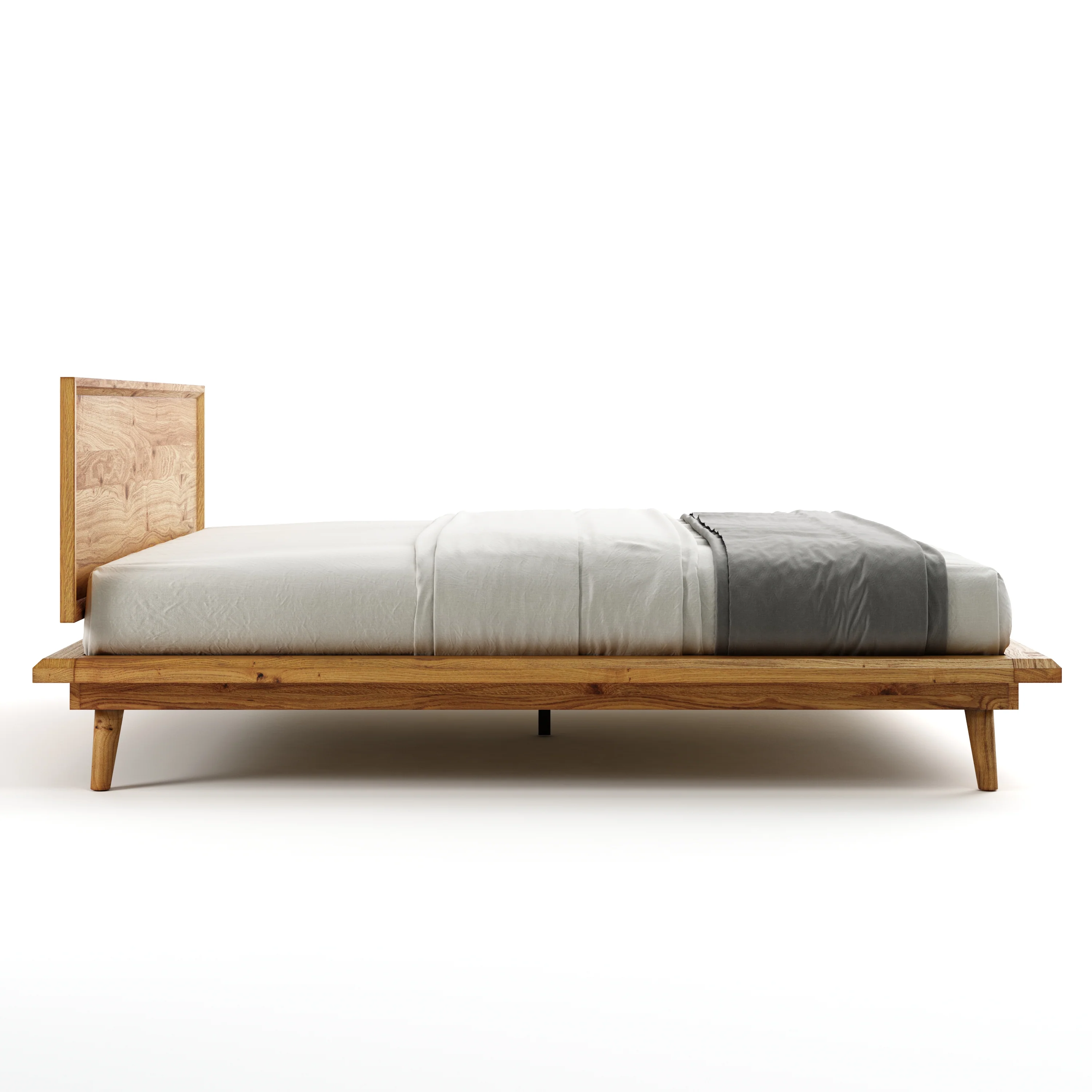 Bon Bed - Solid Teak/Walnut/Oak Wood (King) - Image 3