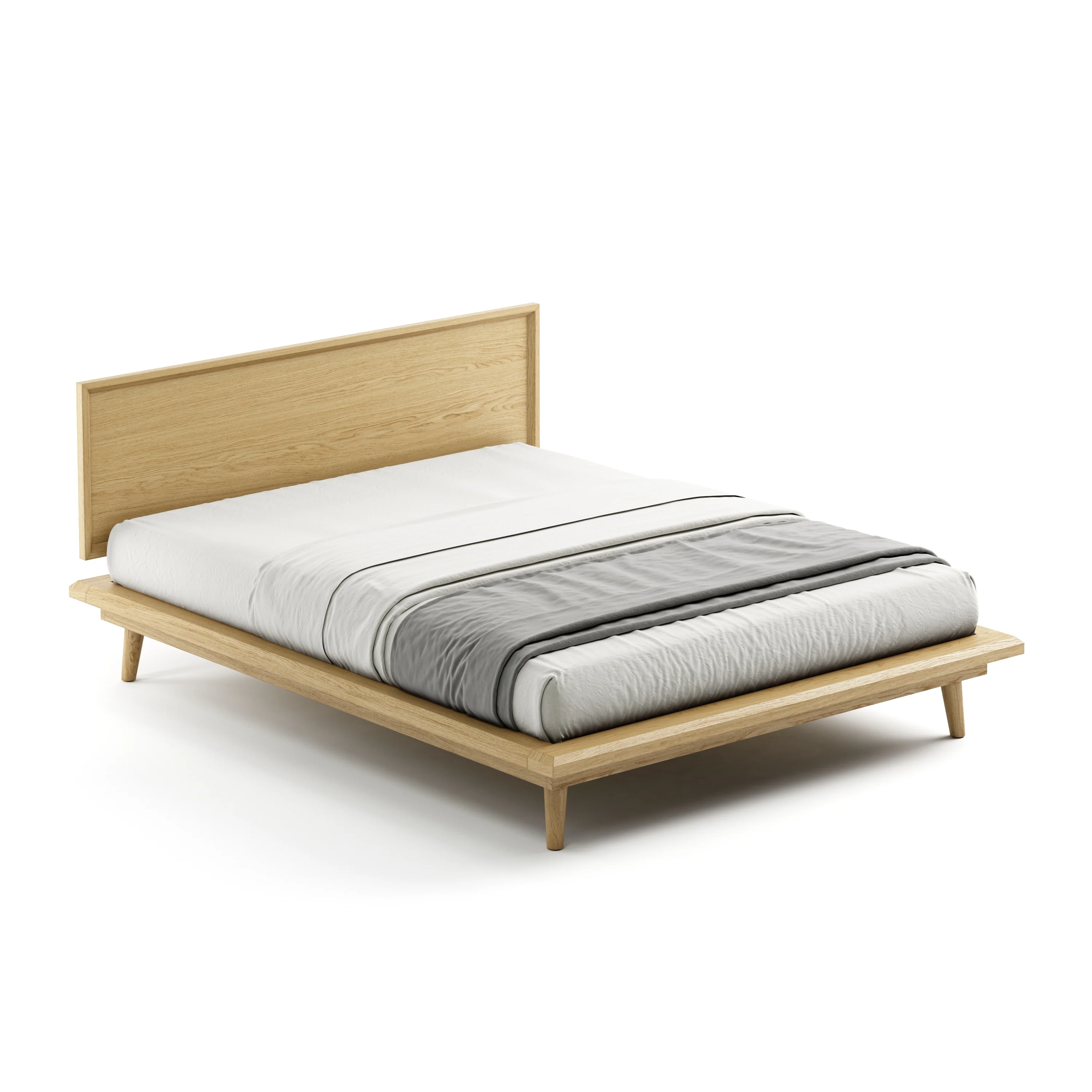 Bon Bed - Solid Teak/Walnut/Oak Wood (Queen) - Image 34