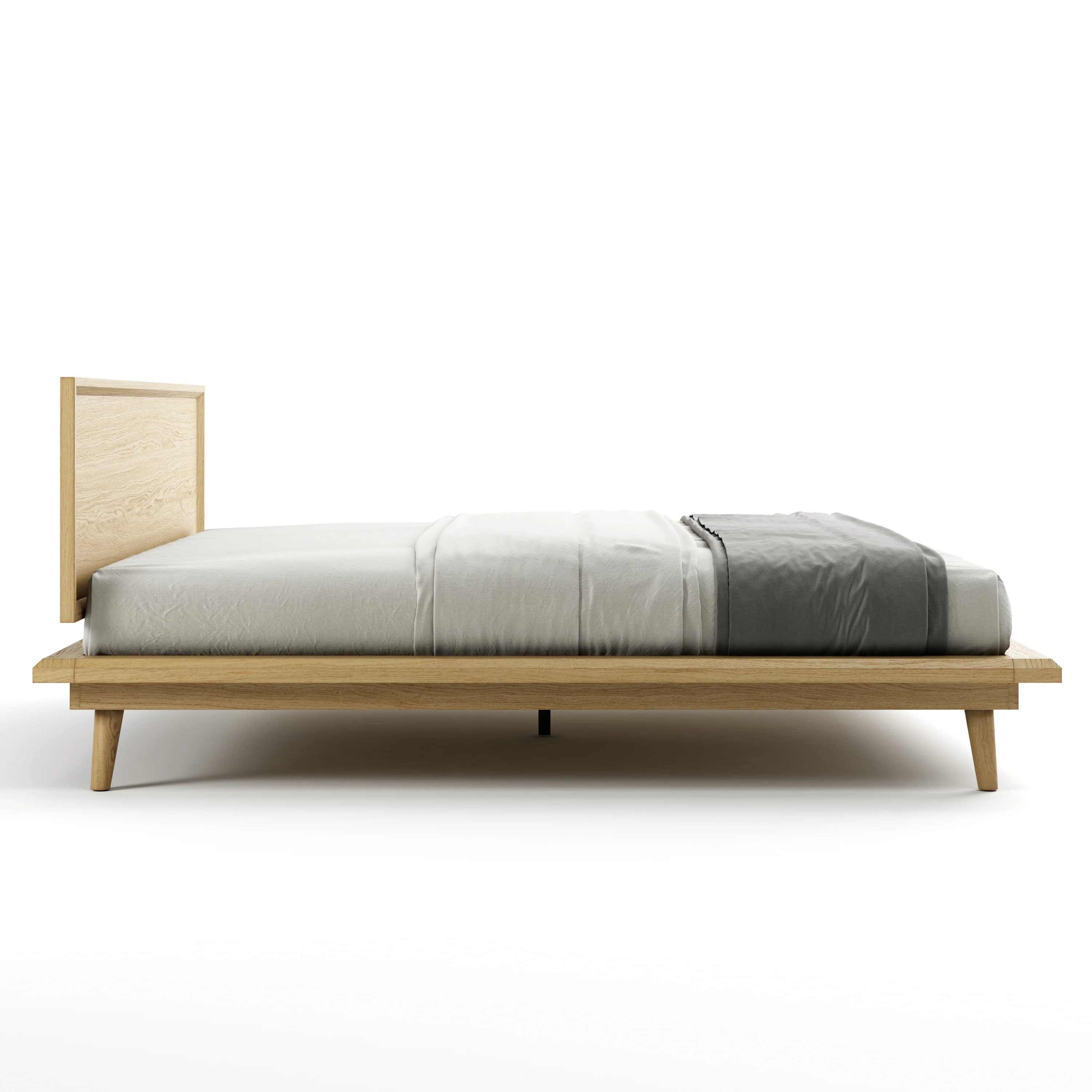 Bon Bed - Solid Teak/Walnut/Oak Wood (King) - Image 34