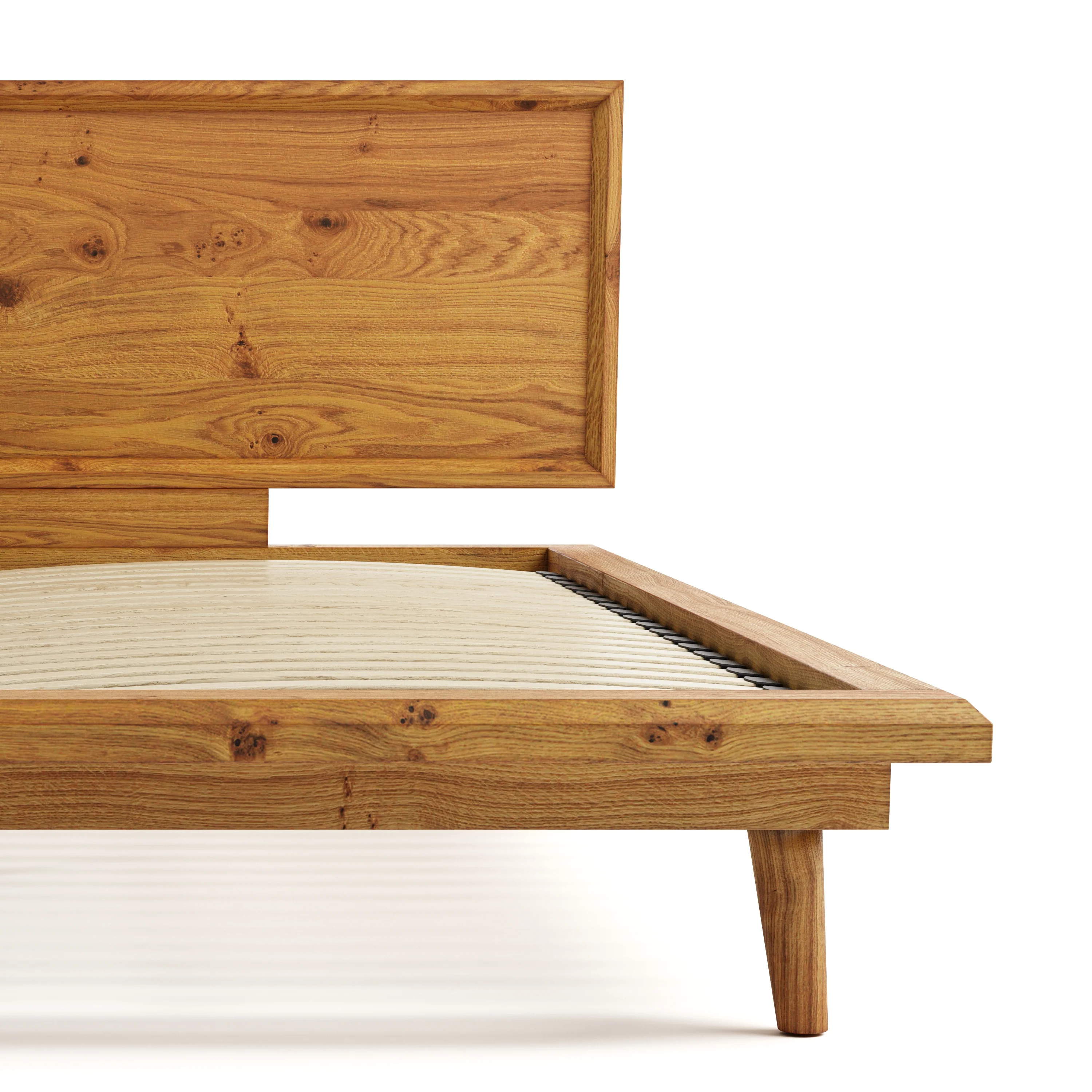 Bon Bed - Solid Teak/Walnut/Oak Wood (King) - Image 6