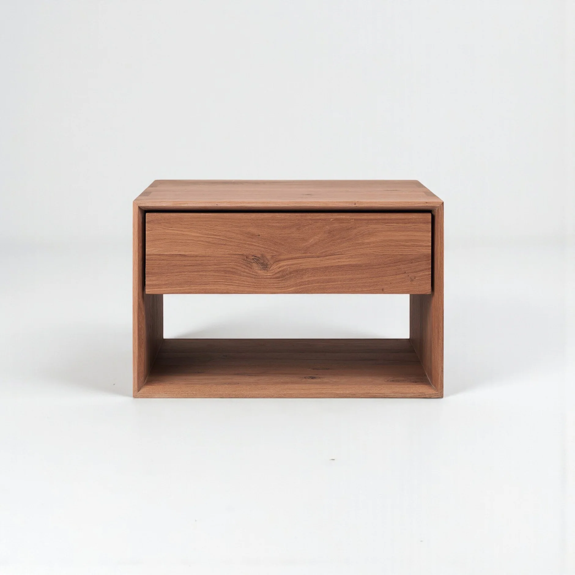 Sael Bedside Table | Solid Walnut/Teak/Oak Wood | 2 Feet Length