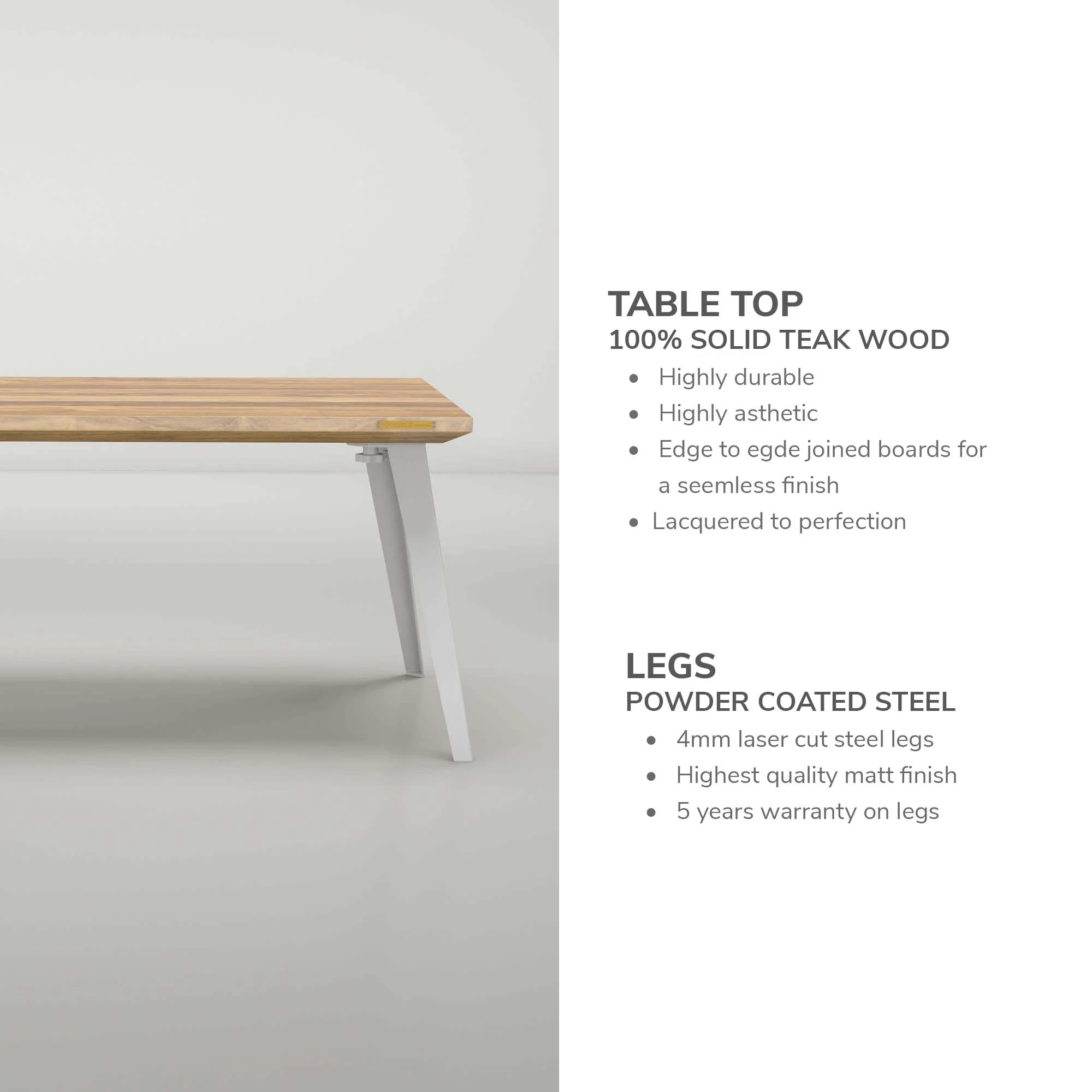 Takeshi Coffee Table - Solid Teak Wood - Image 6