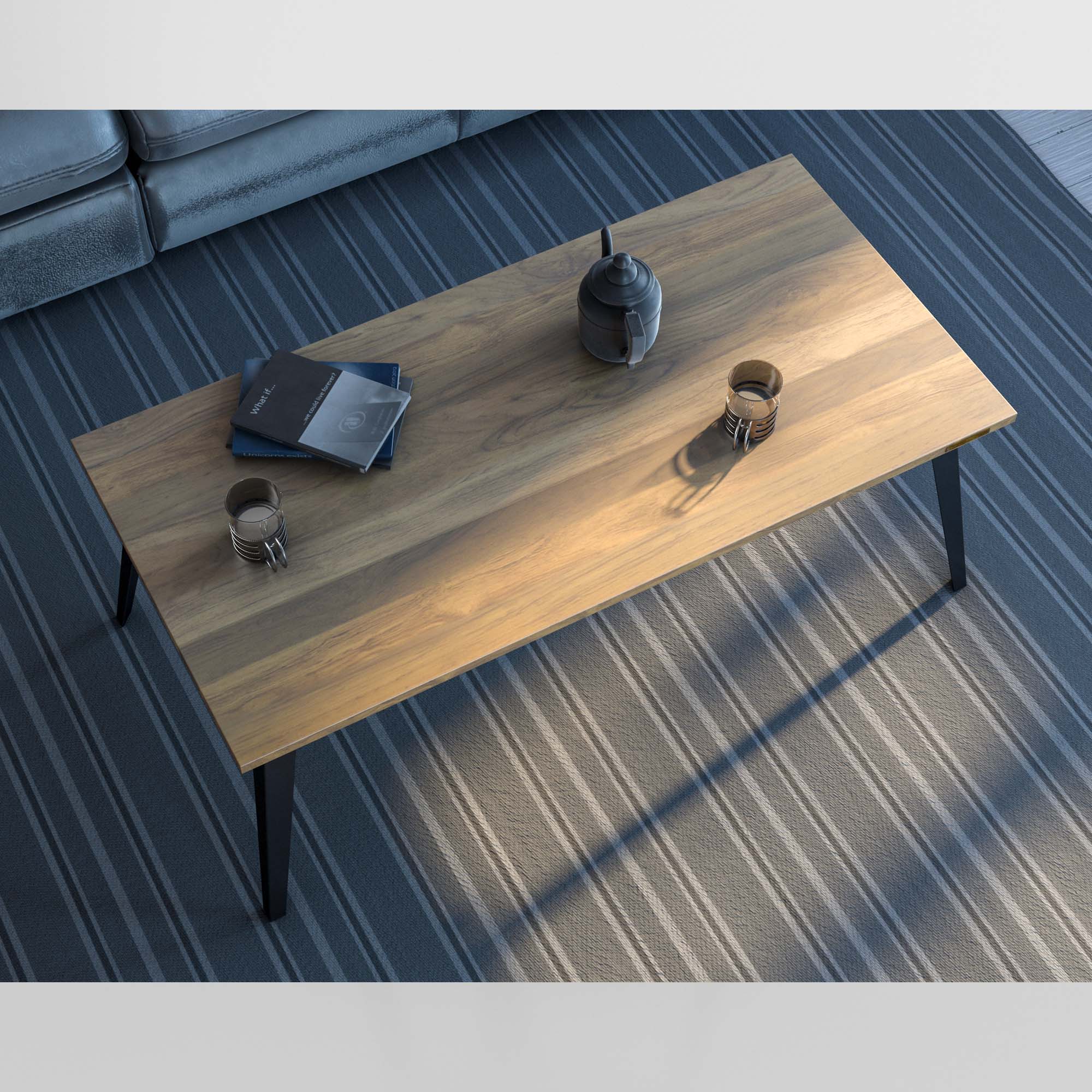 Takeshi Coffee Table - Solid Teak Wood - Image 7