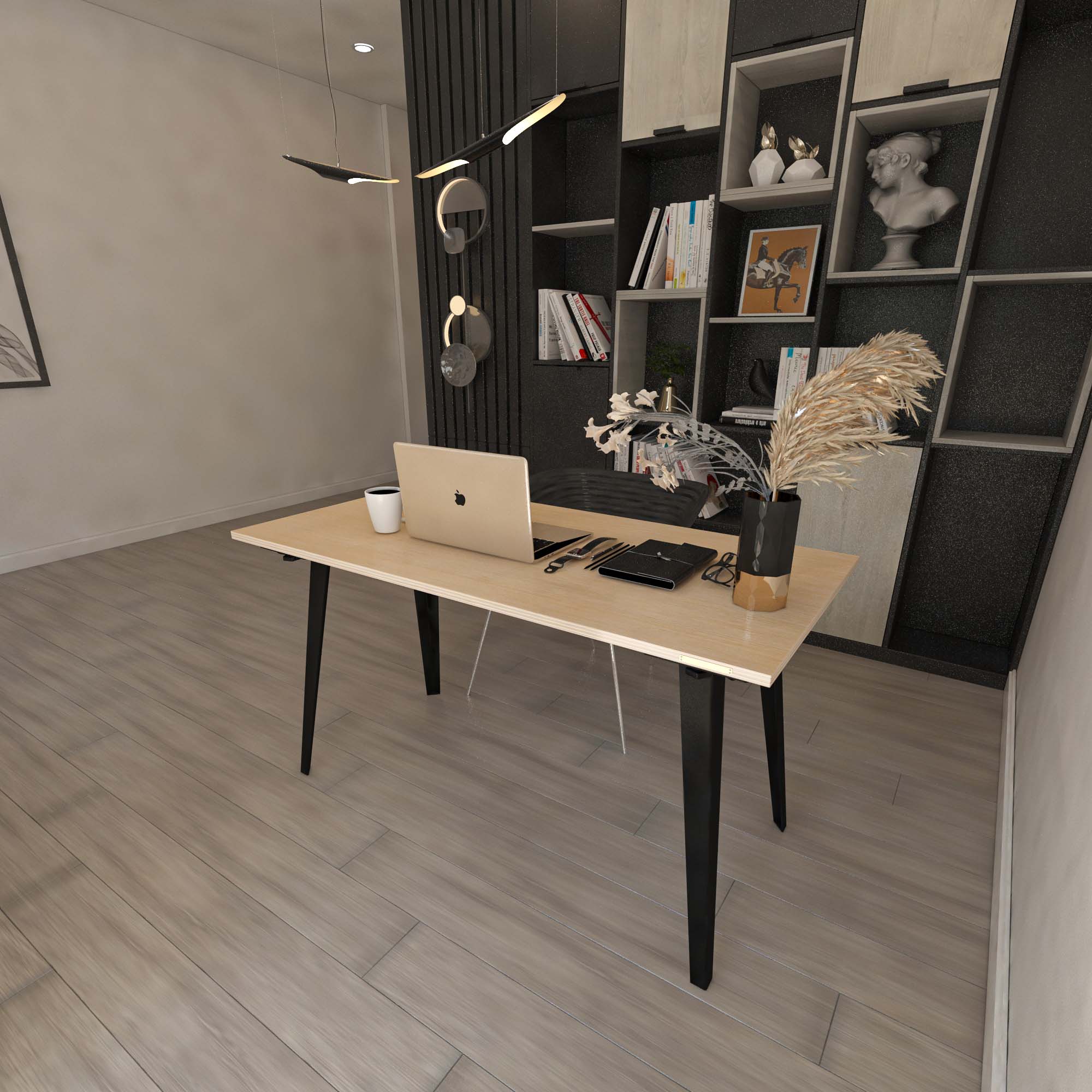 Takeshi Desk (4x2 feet) - White Oak - Image 10