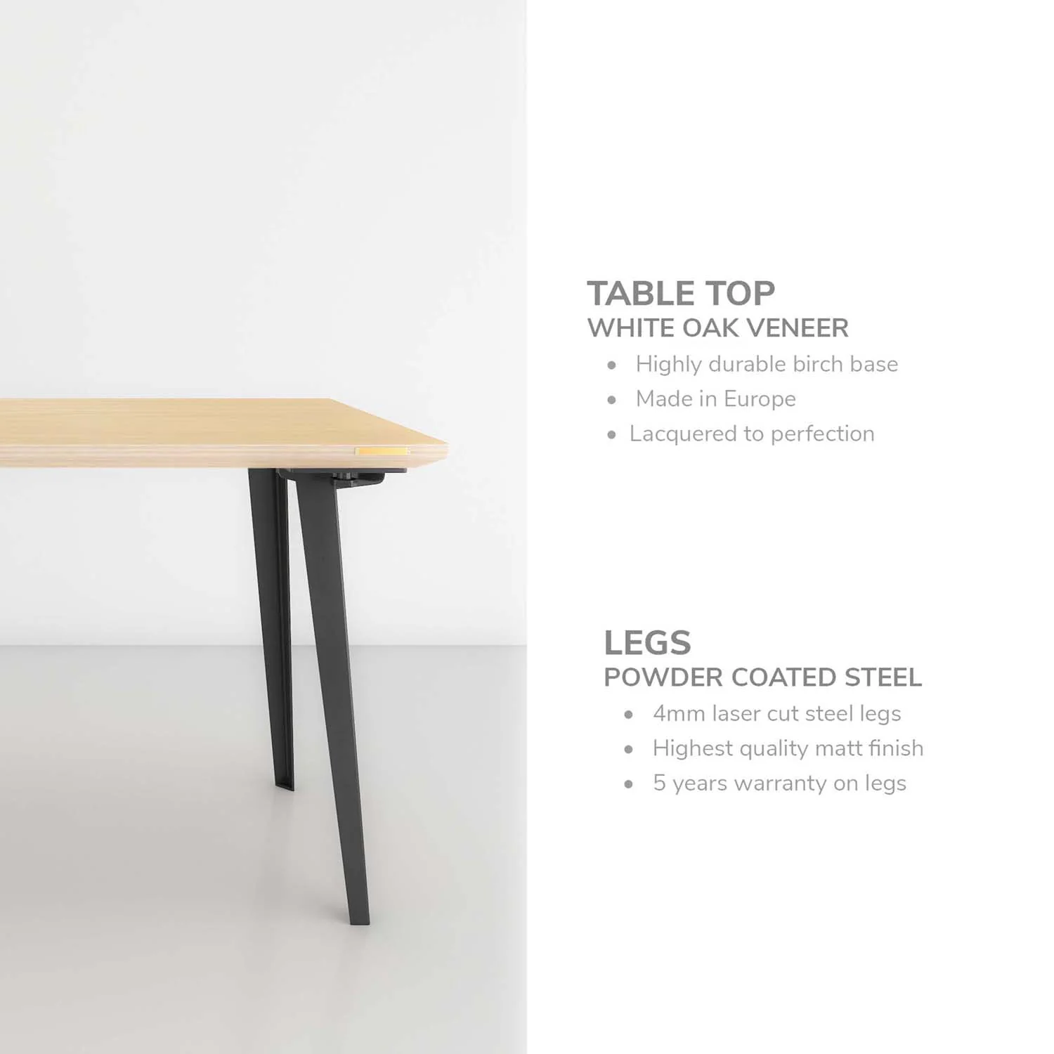 Takeshi Desk (4x2 feet) - White Oak - Image 15