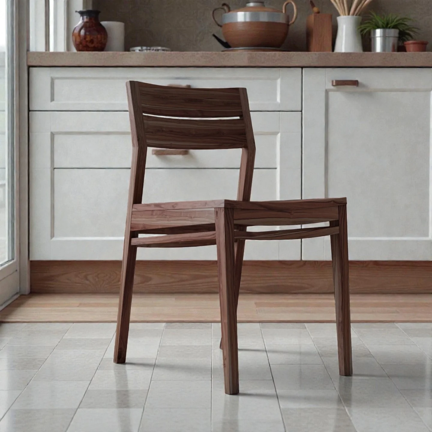 Serenity Dining Chair - Solid Teak/Oak/Walnut Wood - Image 7