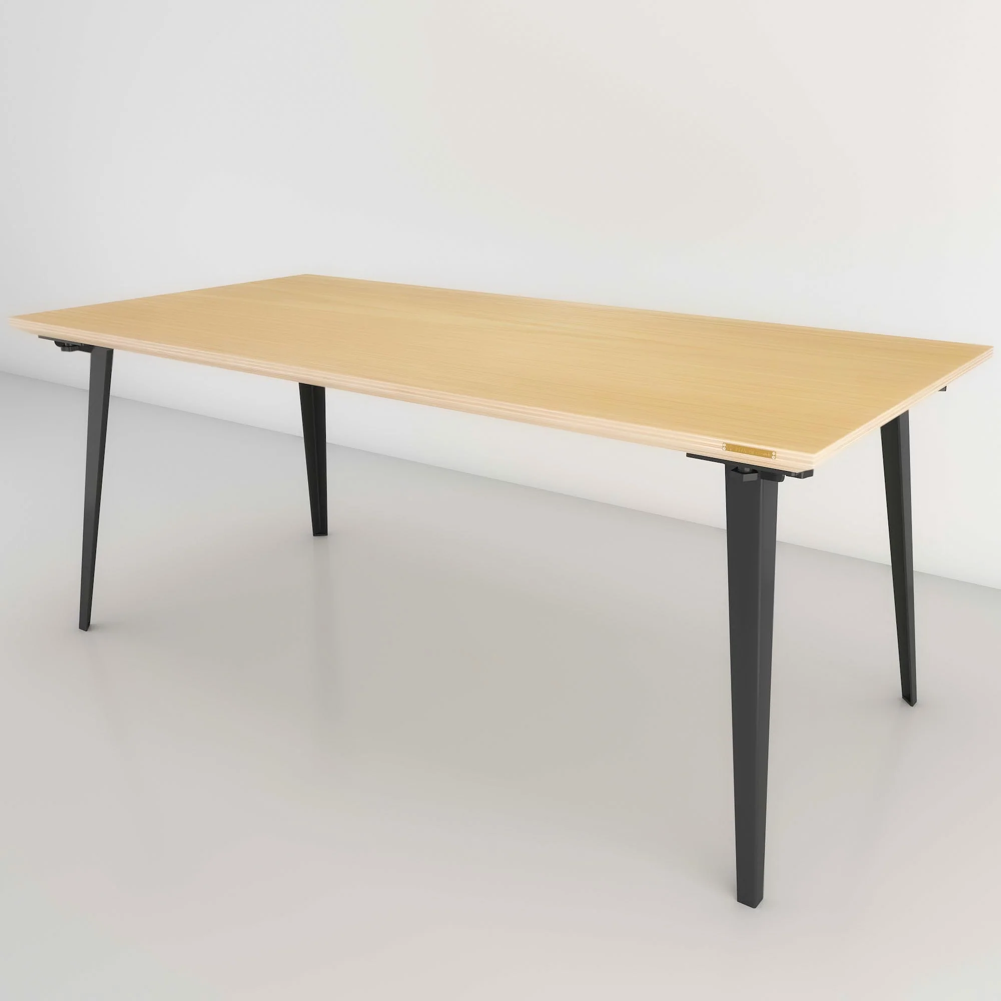 Serenity Dining Table XL (6x3 feet) - White Oak Veneer - Image 12