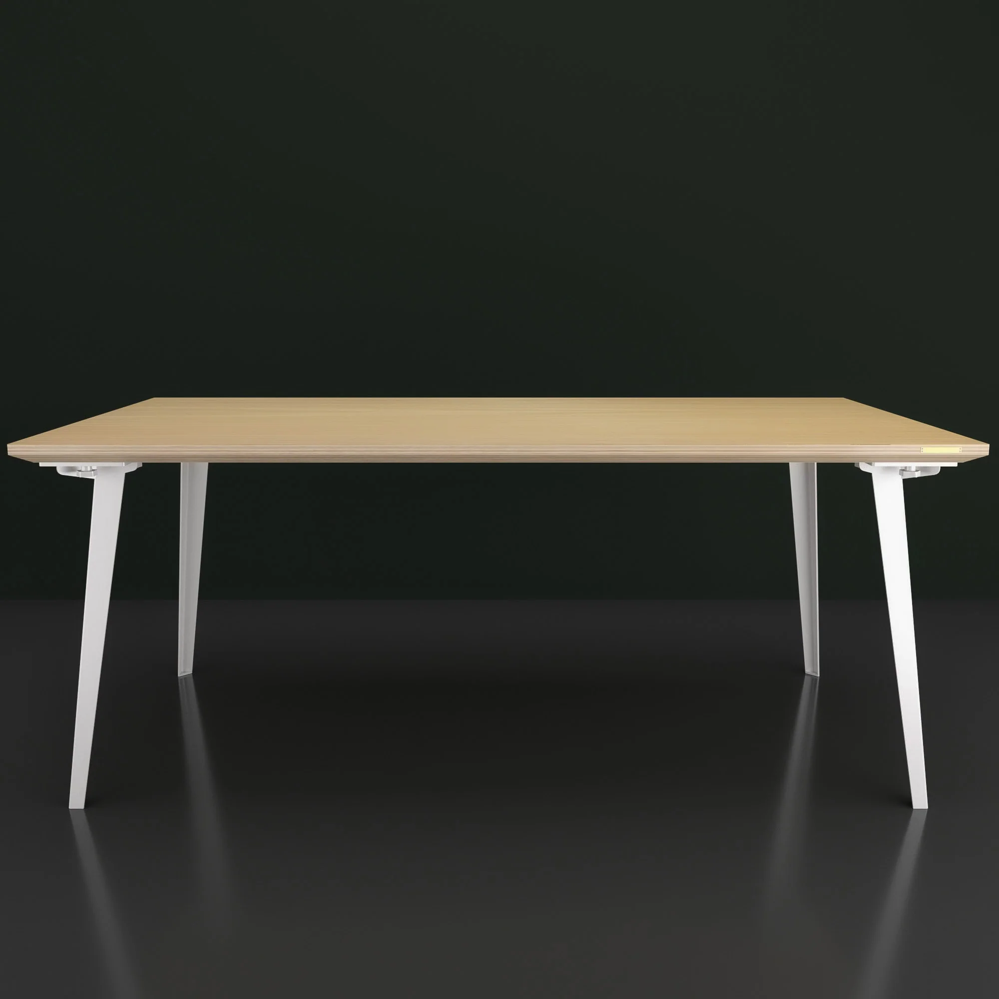 Serenity Dining Table XL (6x3 feet) - White Oak Veneer - Image 4