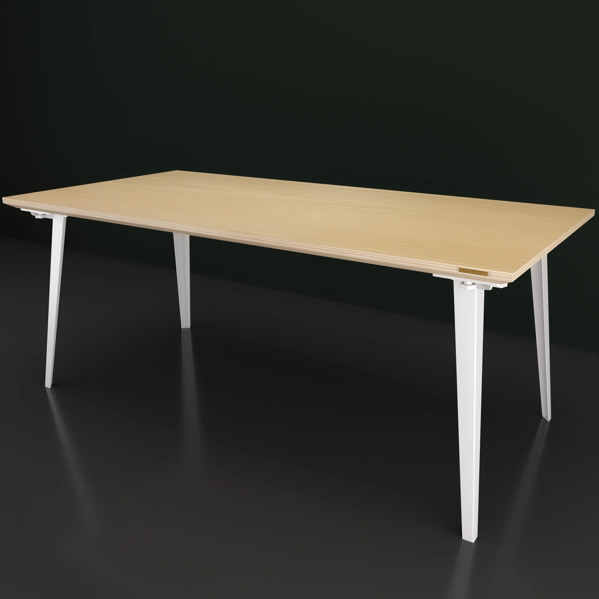 Serenity Dining Table XL (6x3 feet) - White Oak Veneer - Image 5