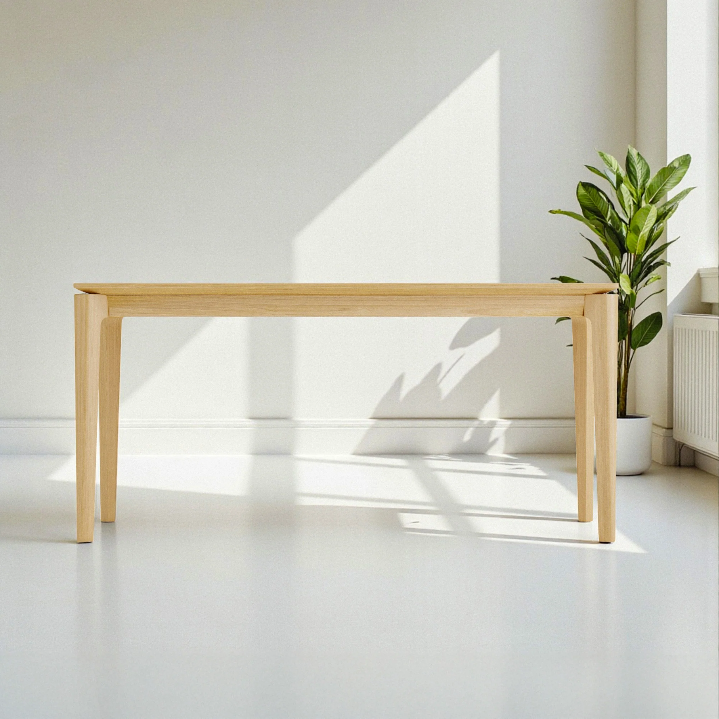 Elan Dining Table (5.3 feet) - Solid Teak/Walnut/Oak Wood - Image 14