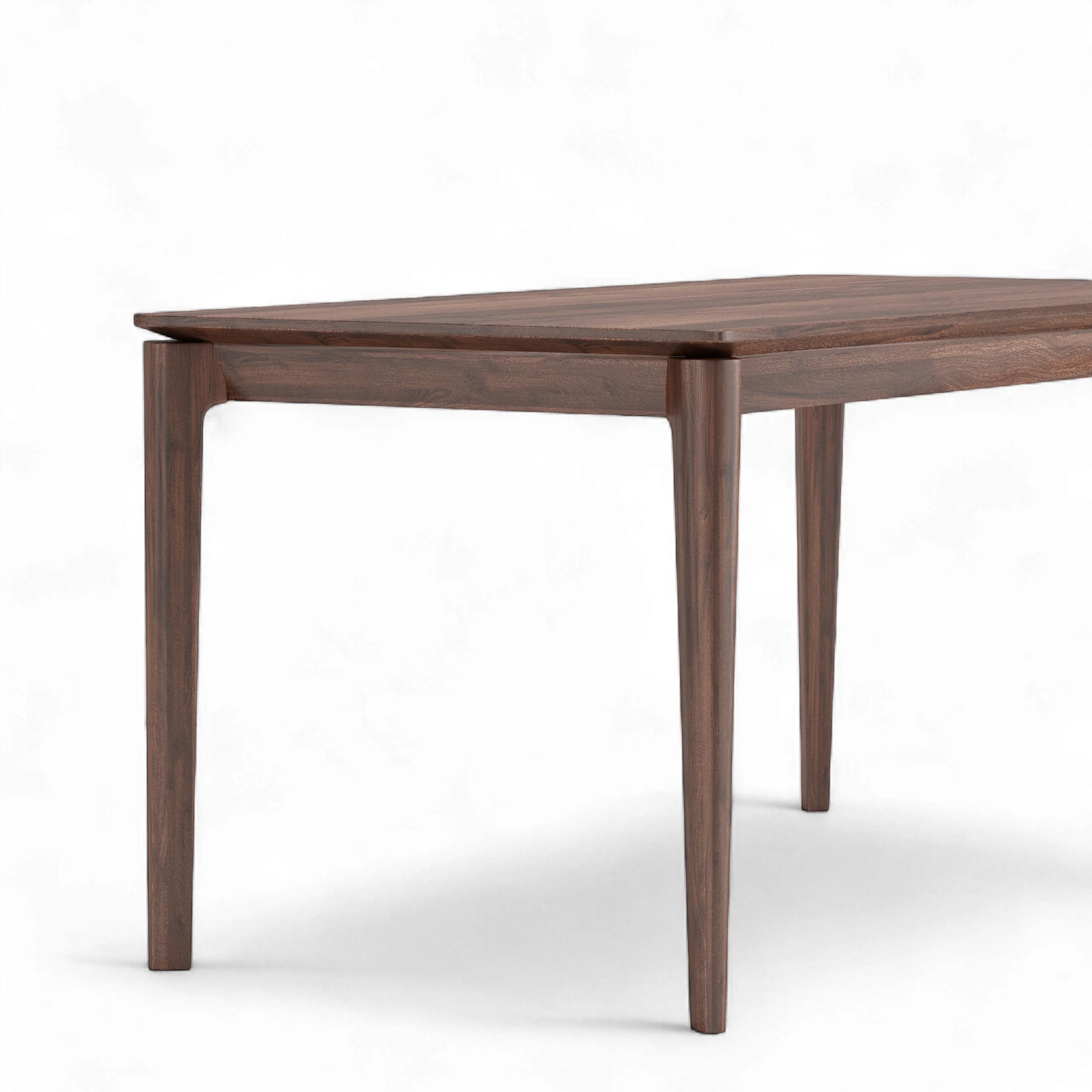 Elan Dining Table (5.3 feet) - Solid Teak/Walnut/Oak Wood - Image 4