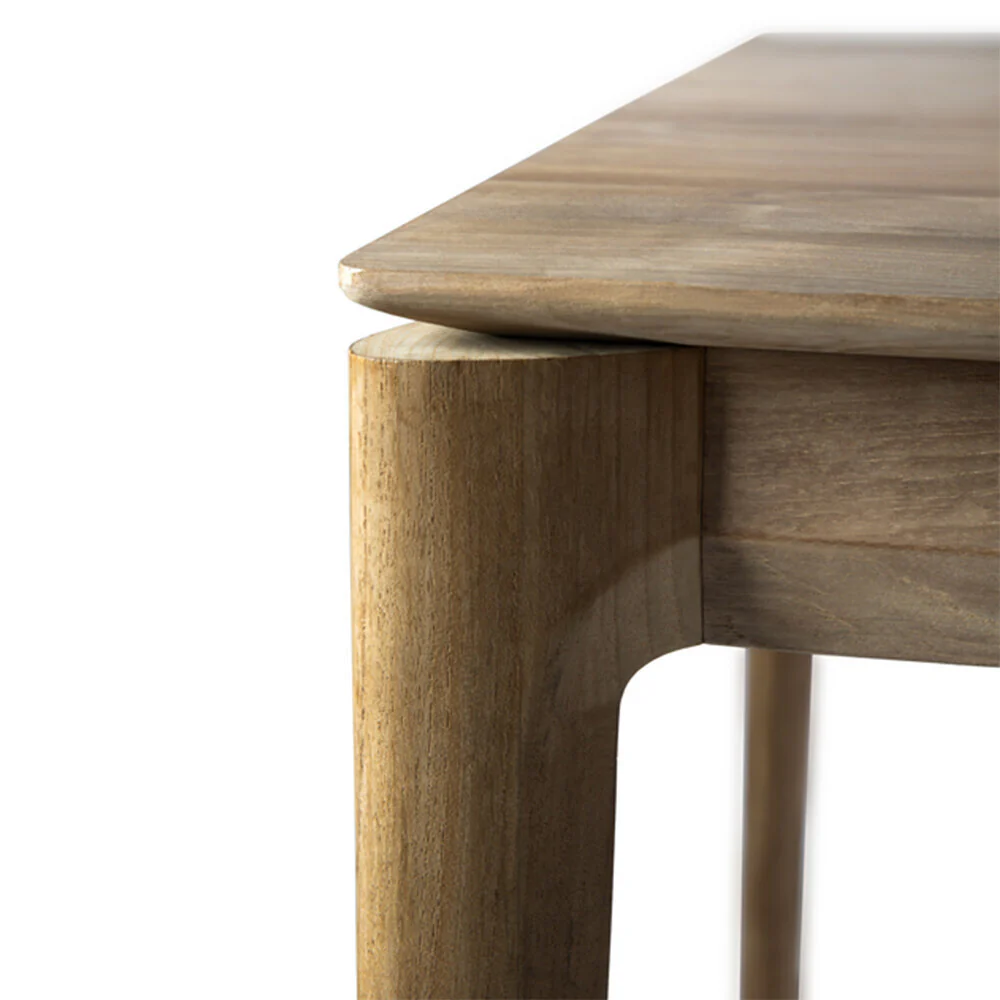 Elan Dining Table (6 feet) - Solid Teak/Walnut/Oak Wood - Image 10