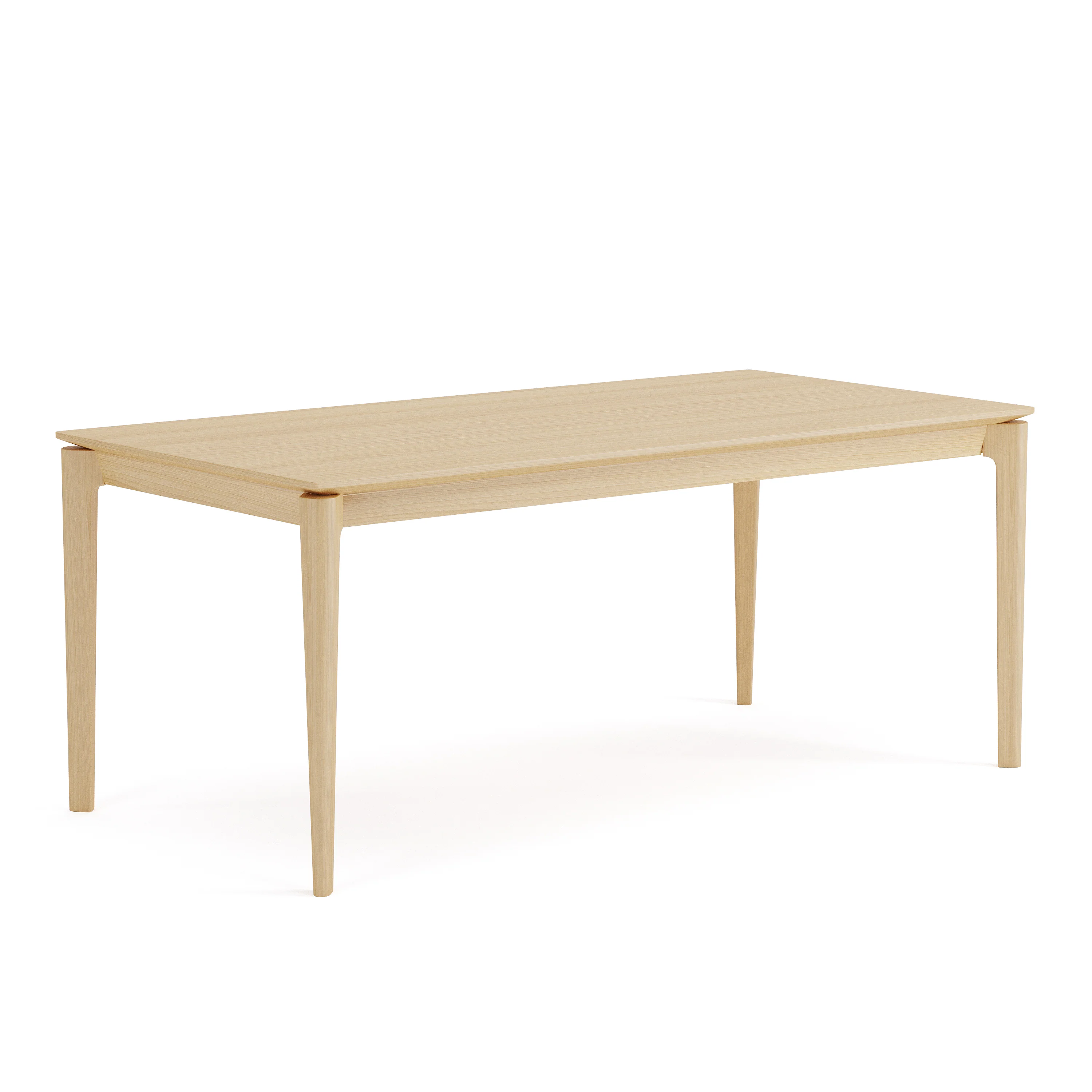 Elan Dining Table (6 feet) - Solid Teak/Walnut/Oak Wood - Image 12