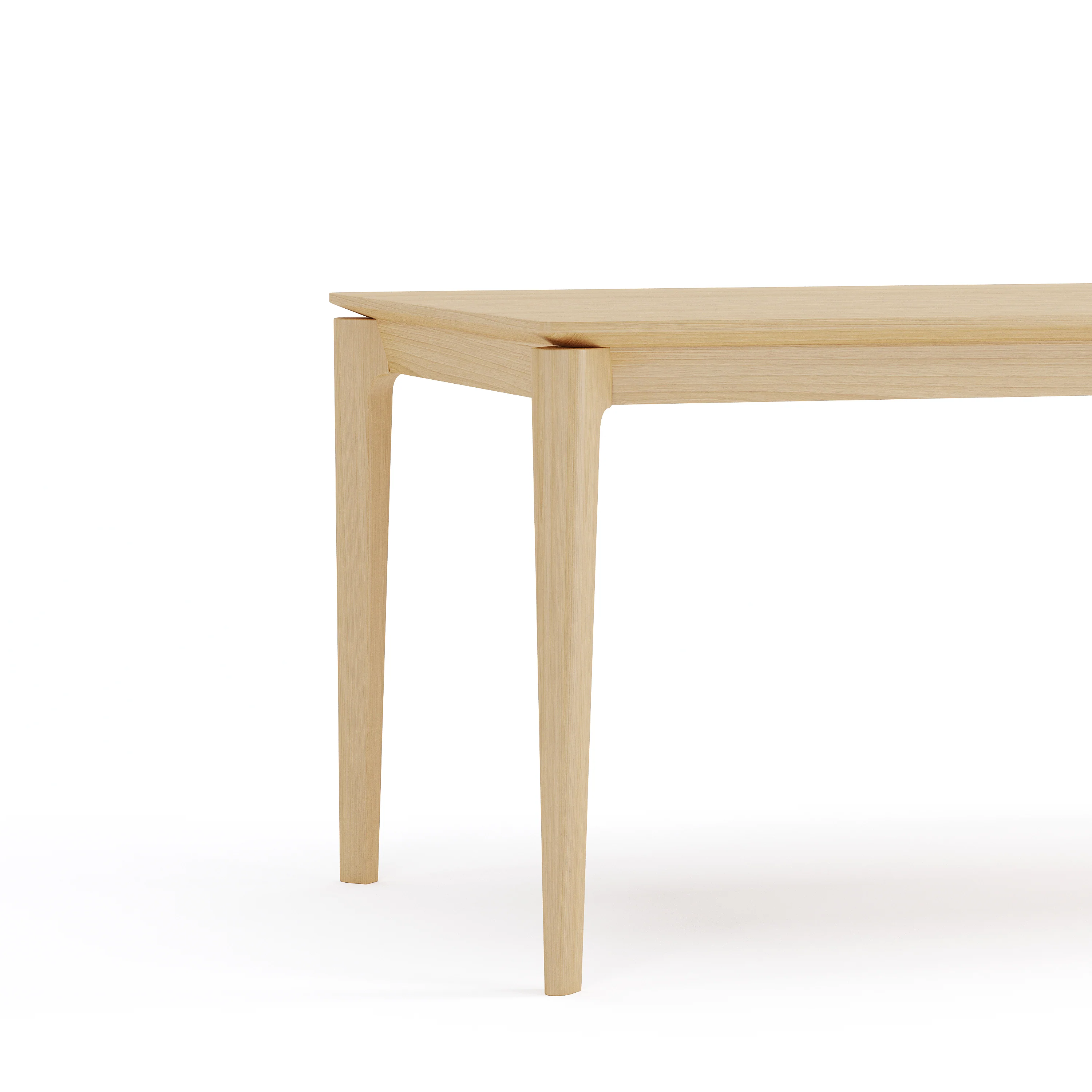 Elan Dining Table (6 feet) - Solid Teak/Walnut/Oak Wood - Image 16