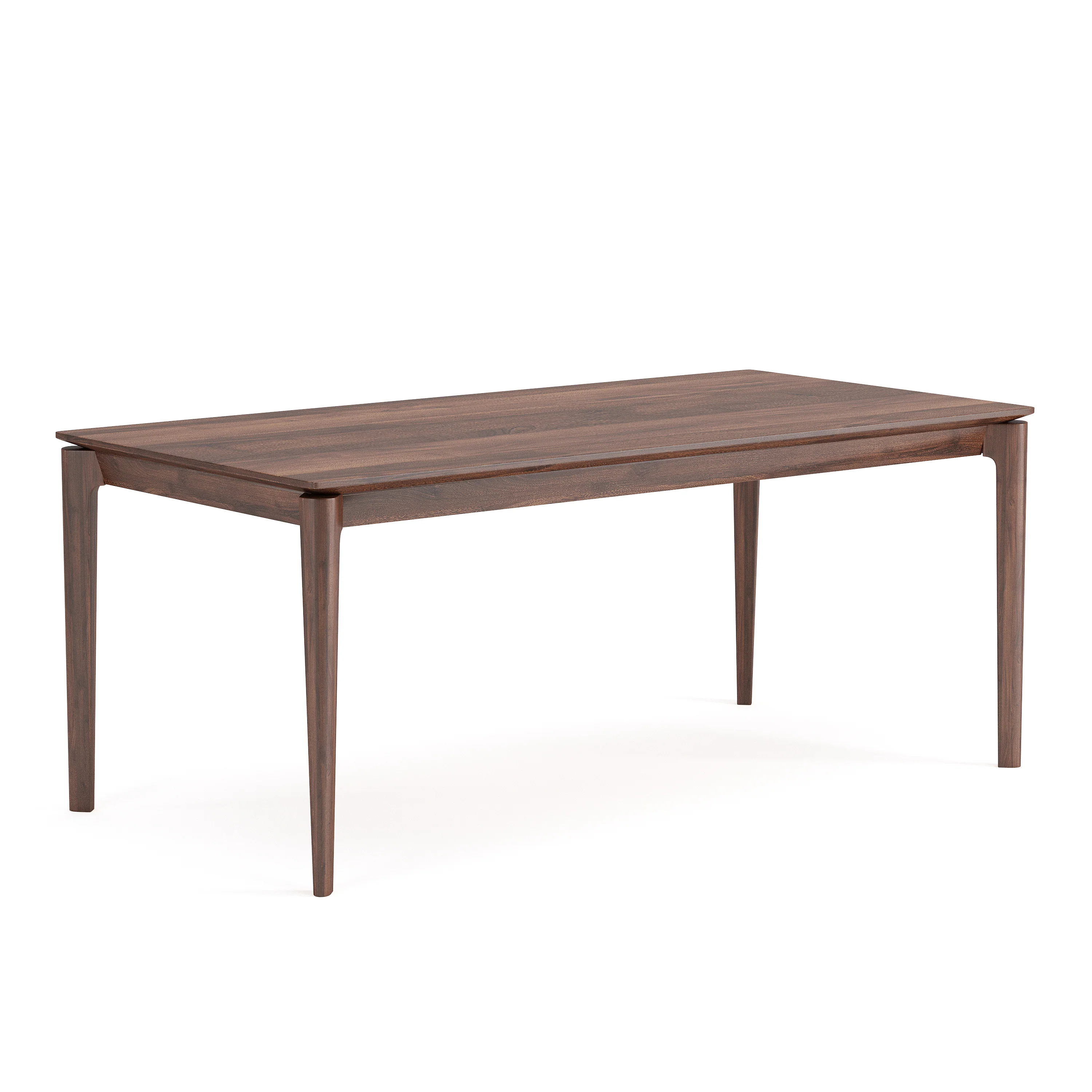 Elan Dining Table (6 feet) - Solid Teak/Walnut/Oak Wood - Image 2