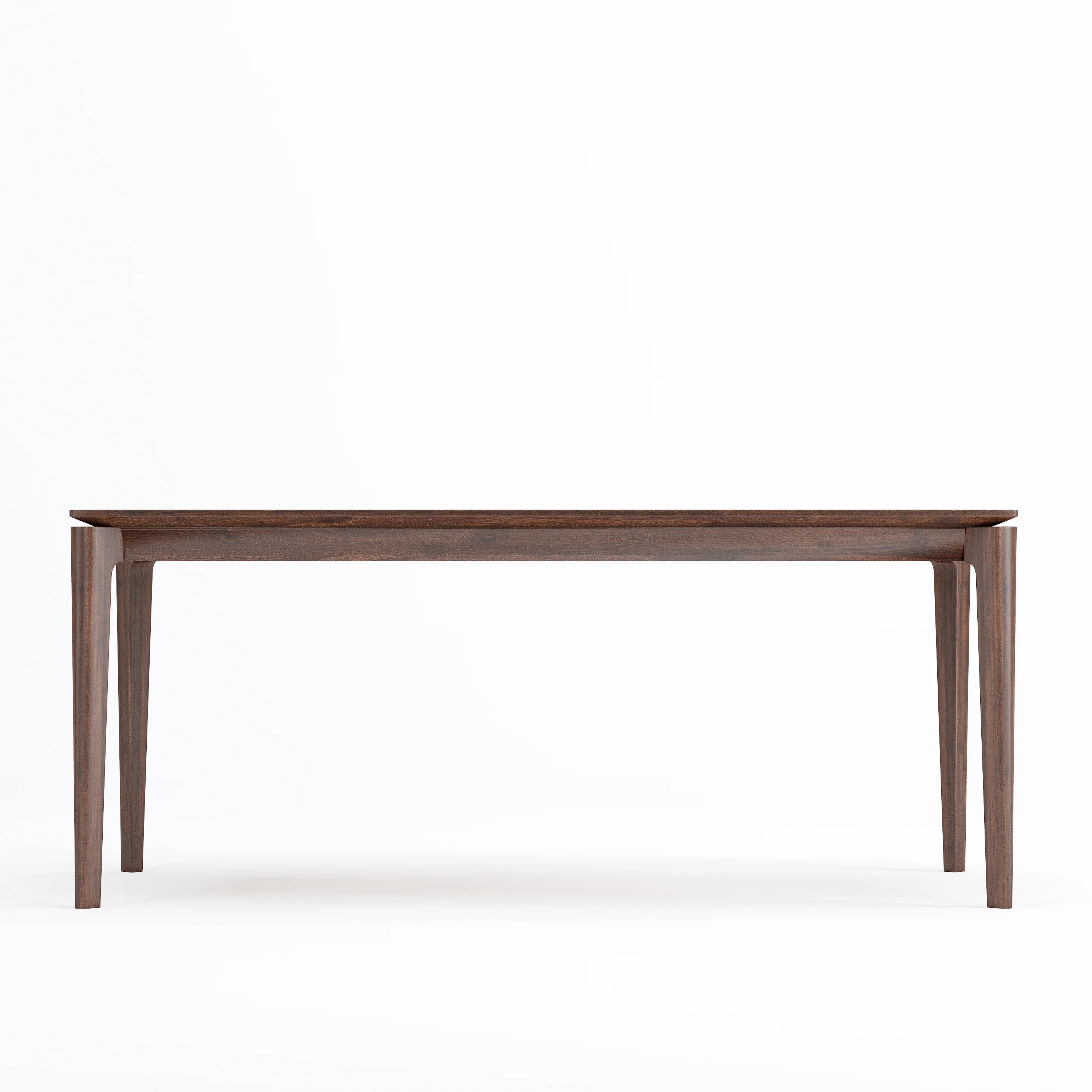 Elan Dining Table (6 feet) - Solid Teak/Walnut/Oak Wood - Image 3