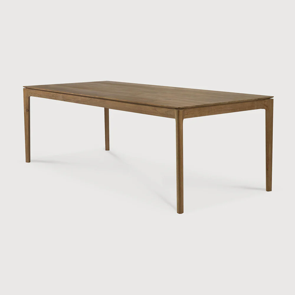 Elan Dining Table (6 feet) - Solid Teak/Walnut/Oak Wood - Image 9