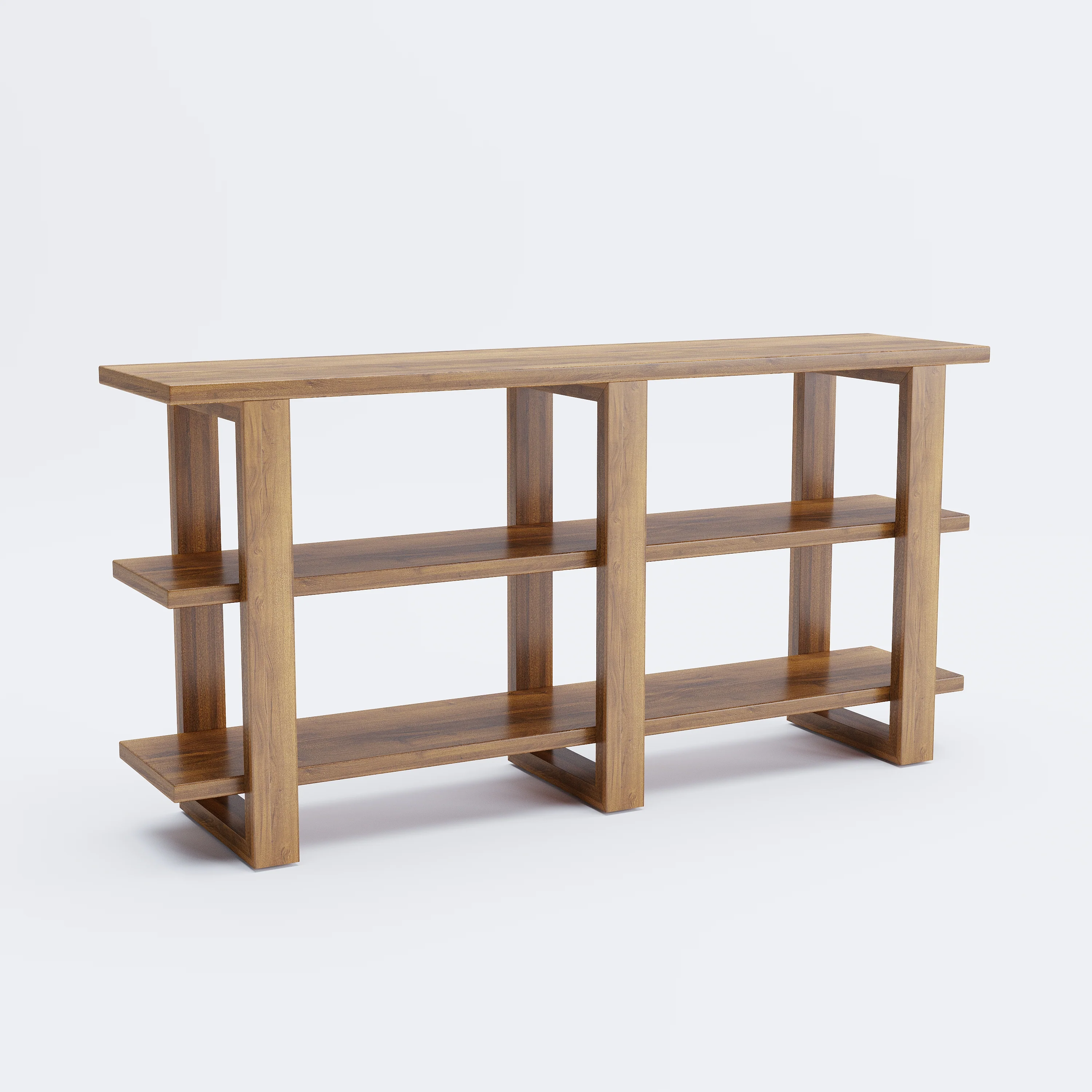 Harmony Console - TV Unit/Low Shelf - Solid Teak Wood - Image 3