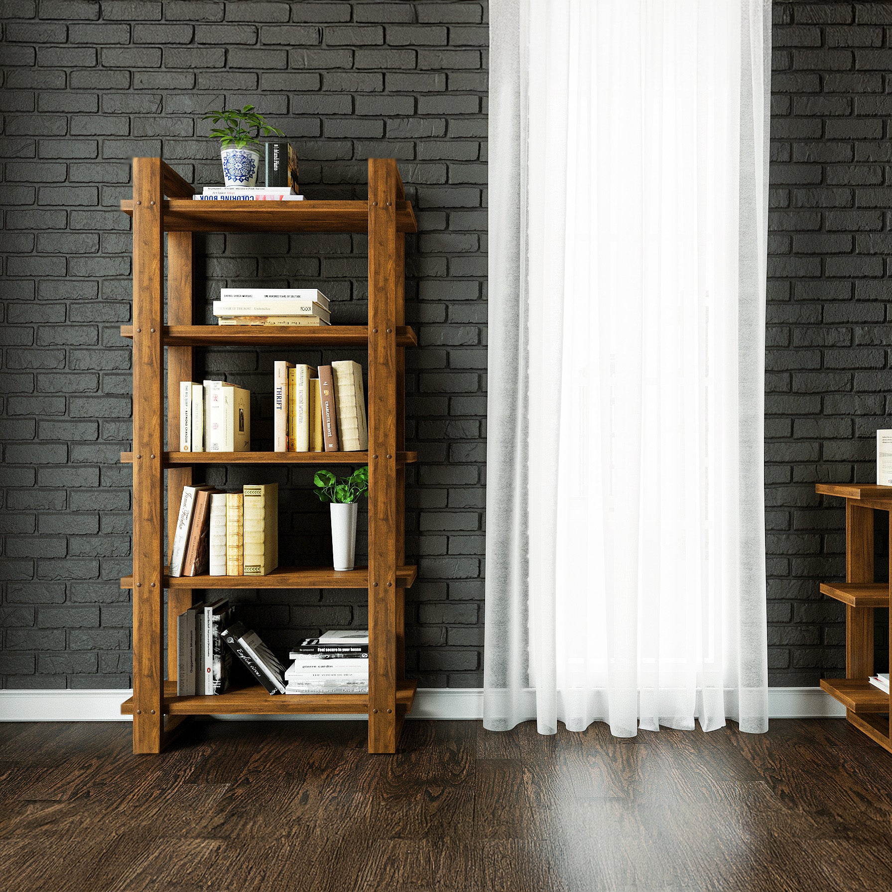 Harmony Shelf/Bookcase - Solid Teak Wood - Image 6