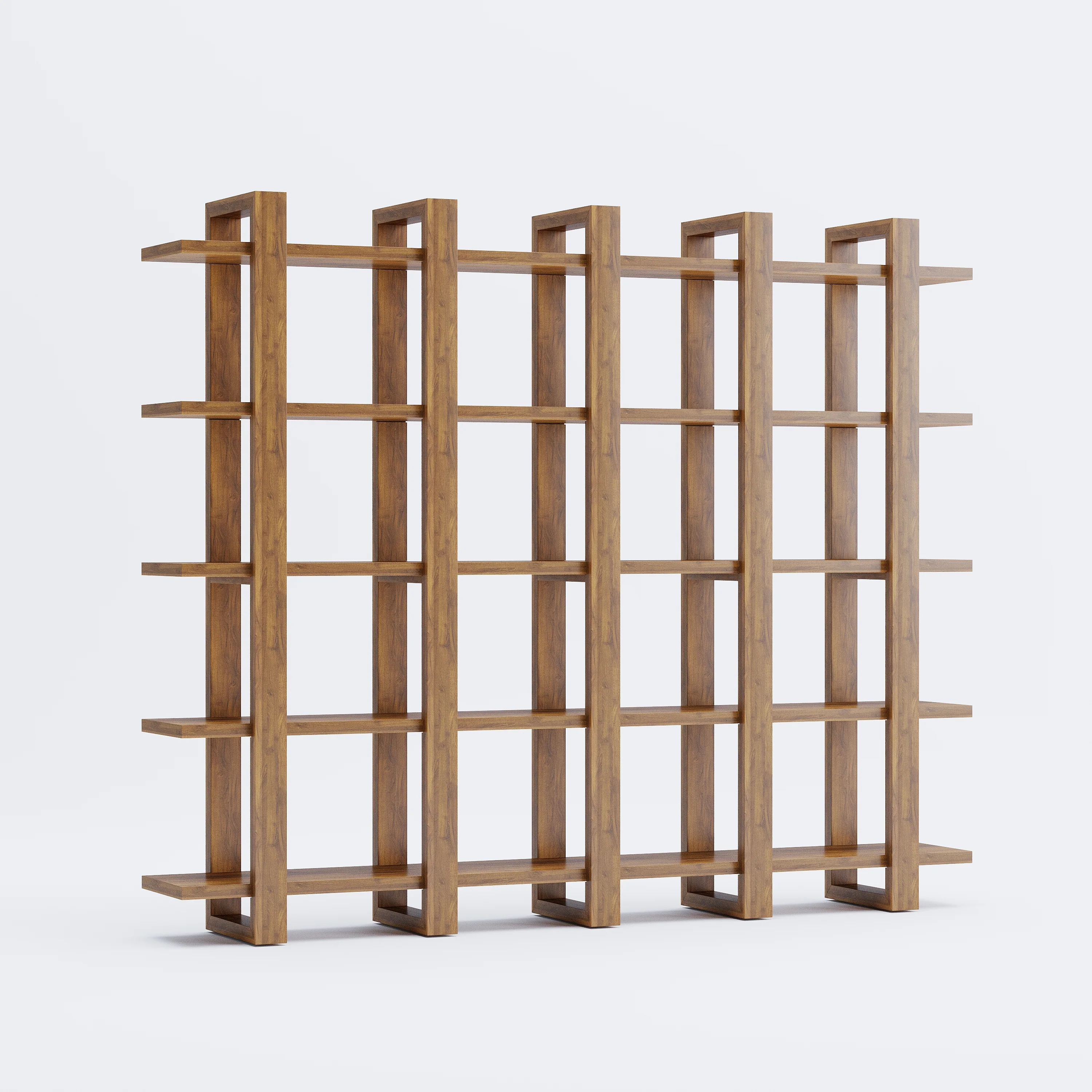 Harmony Shelf/Bookcase - 83" - Solid Teak Wood - Image 4